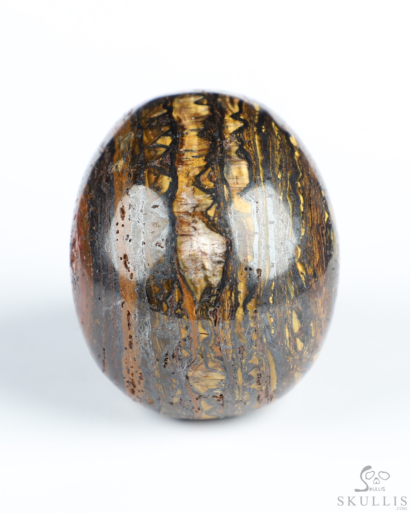 2.0" Gold Tiger Iron Eye Hand Carved Crystal Skull, Realistic, Crystal Healing 2.0" Gold Tiger Iron Eye Hand Carved Crystal Skull, Realistic, Crystal Healing