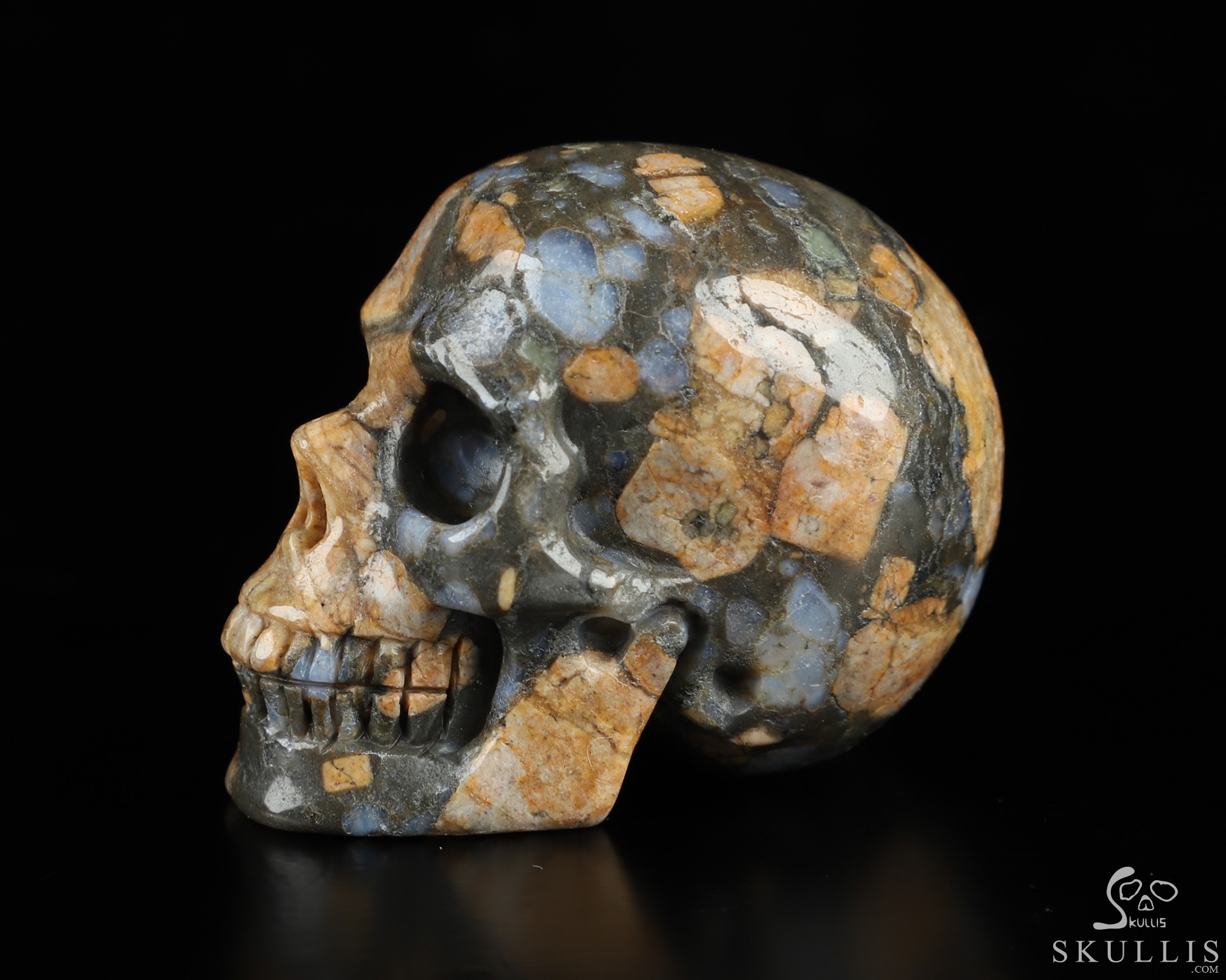 2.0" Que Sera Stone Llanite Hand Carved Crystal Skull, Realistic, Crystal Healing 2.0" Que Sera Stone Llanite Hand Carved Crystal Skull, Realistic, Crystal Healing
