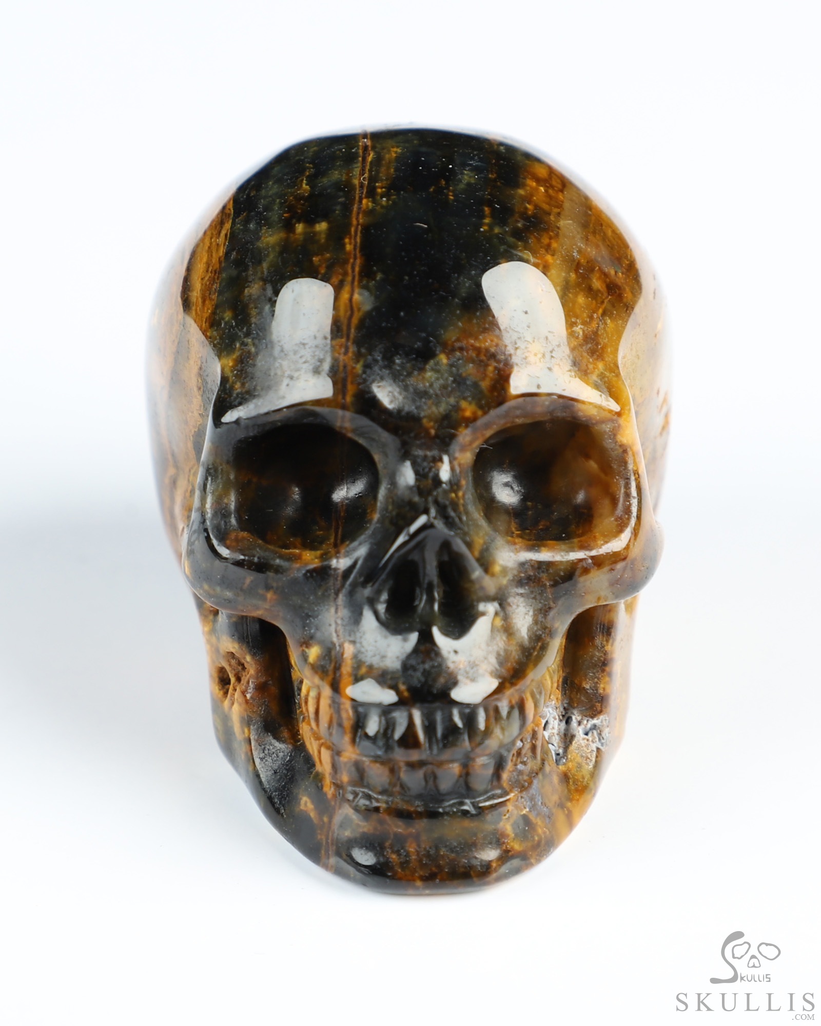 2.0" New Pietersite Hand Carved Crystal Skull, Realistic, Crystal Healing 2.0" New Pietersite Hand Carved Crystal Skull, Realistic, Crystal Healing