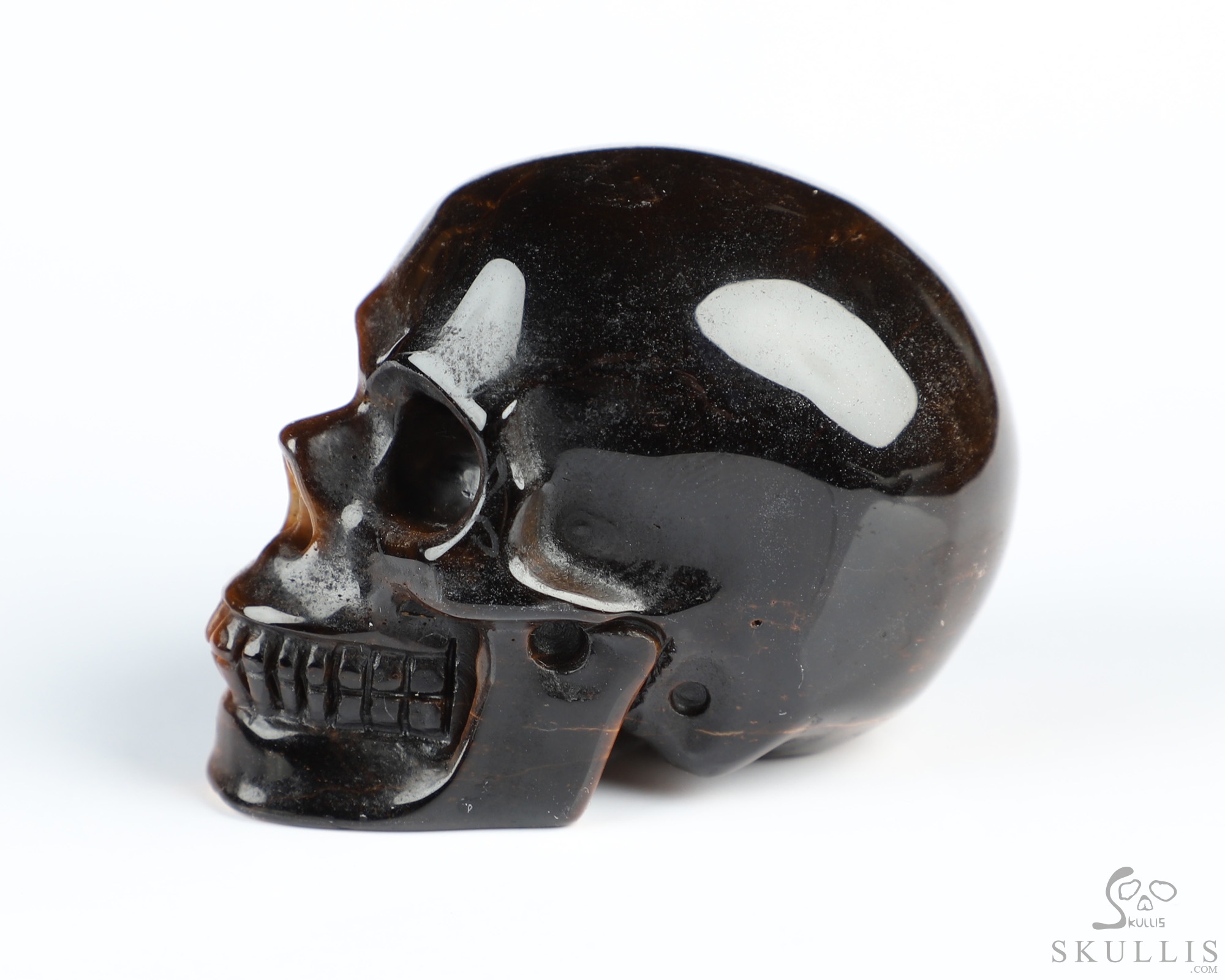 2.0" Gold Tiger's Eye Hand Carved Crystal Skull, Realistic, Crystal Healing 2.0" Gold Tiger's Eye Hand Carved Crystal Skull, Realistic, Crystal Healing