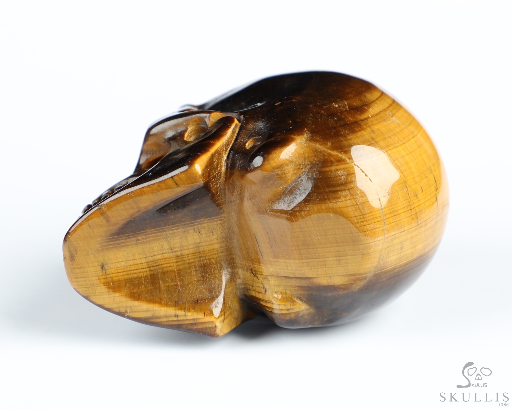 2.0" Gold Tiger's Eye Hand Carved Crystal Skull, Realistic, Crystal Healing 2.0" Gold Tiger's Eye Hand Carved Crystal Skull, Realistic, Crystal Healing