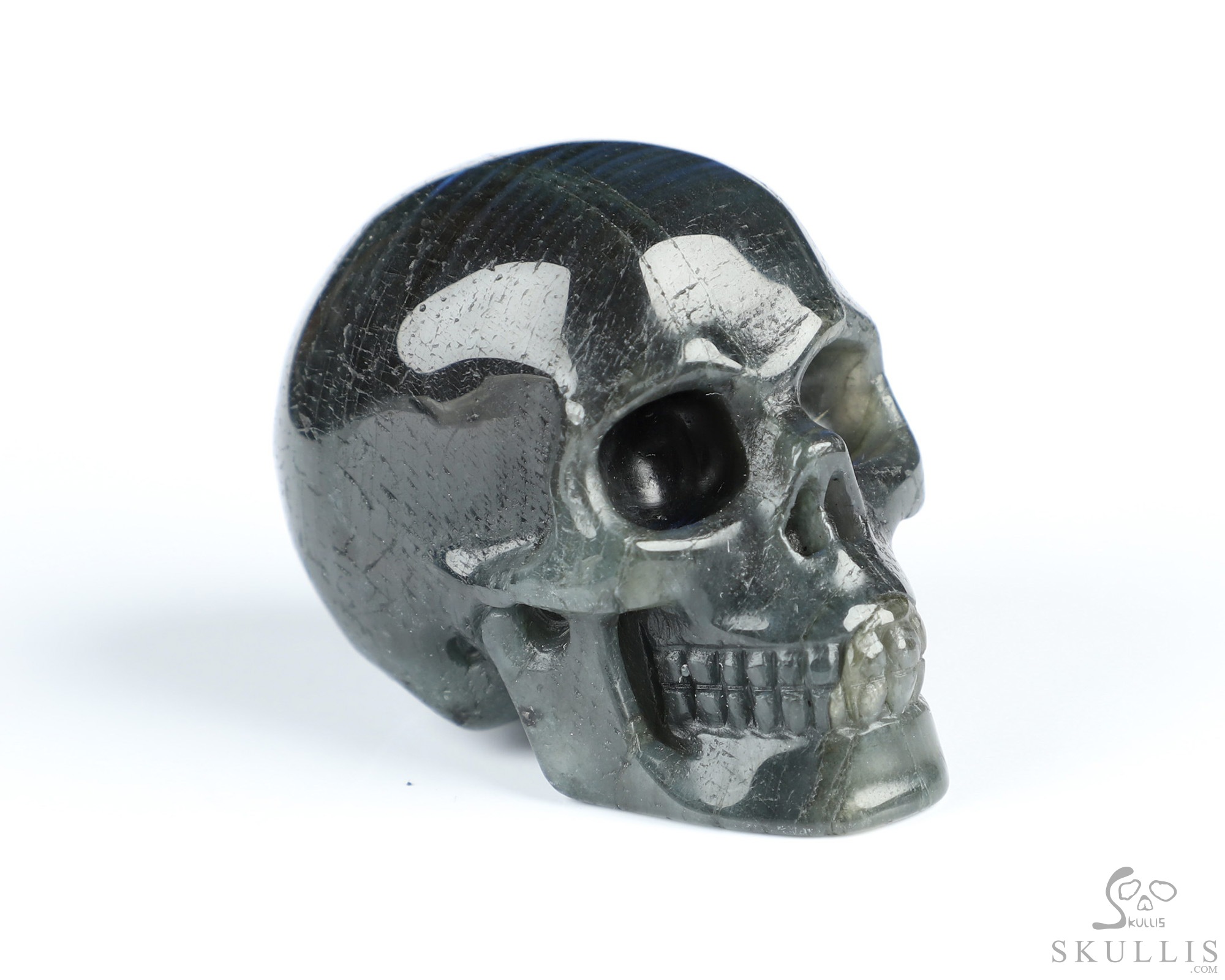 2.0" Labradorite Hand Carved Crystal Skull, Realistic, Crystal Healing 2.0" Labradorite Hand Carved Crystal Skull, Realistic, Crystal Healing