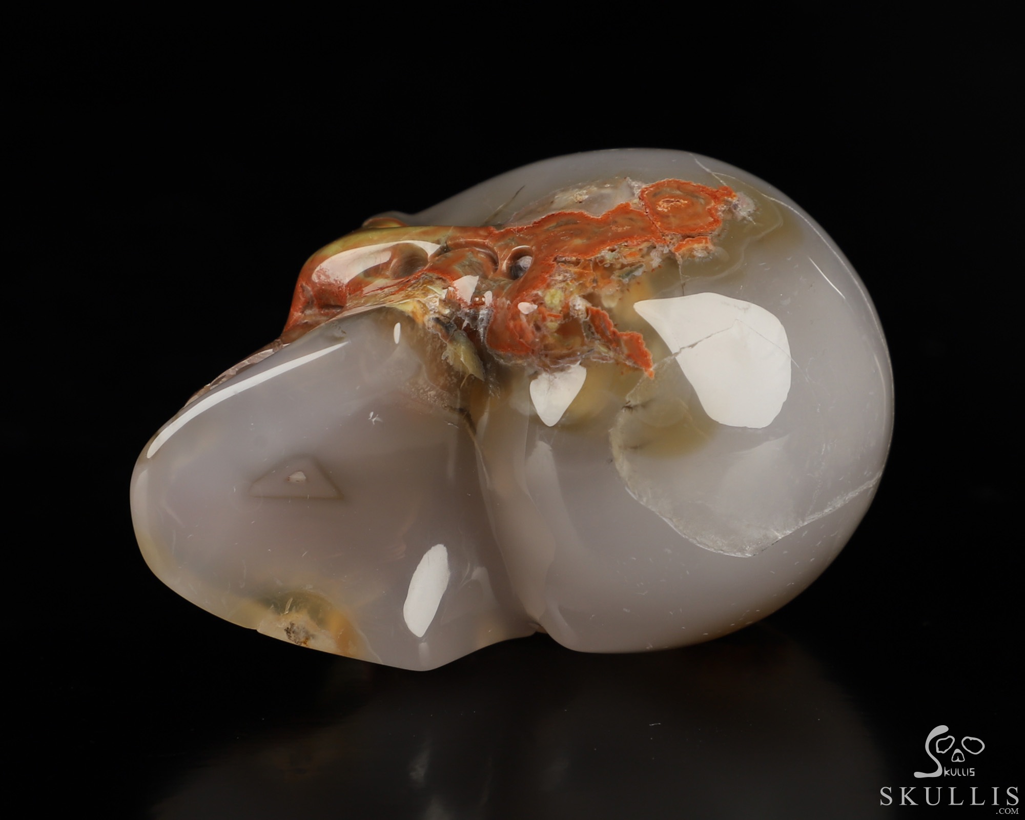 2.0" Morris Jasper Hand Carved Crystal Skull, Realistic, Crystal Healing 2.0" Morris Jasper Hand Carved Crystal Skull, Realistic, Crystal Healing