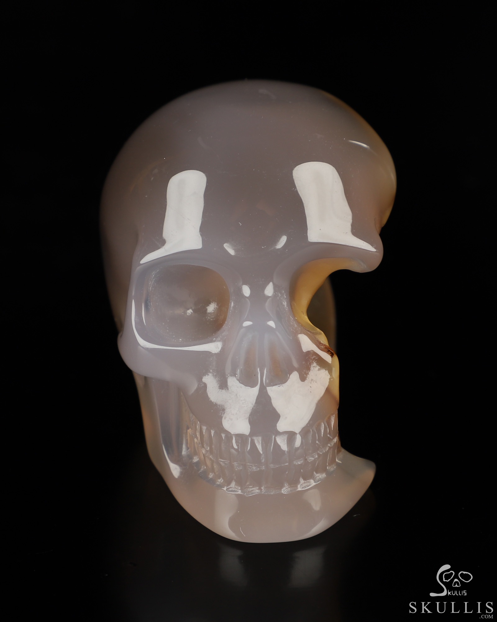 2.0" Agate Hand Carved Crystal Skull, Realistic, Crystal Healing 2.0" Agate Hand Carved Crystal Skull, Realistic, Crystal Healing