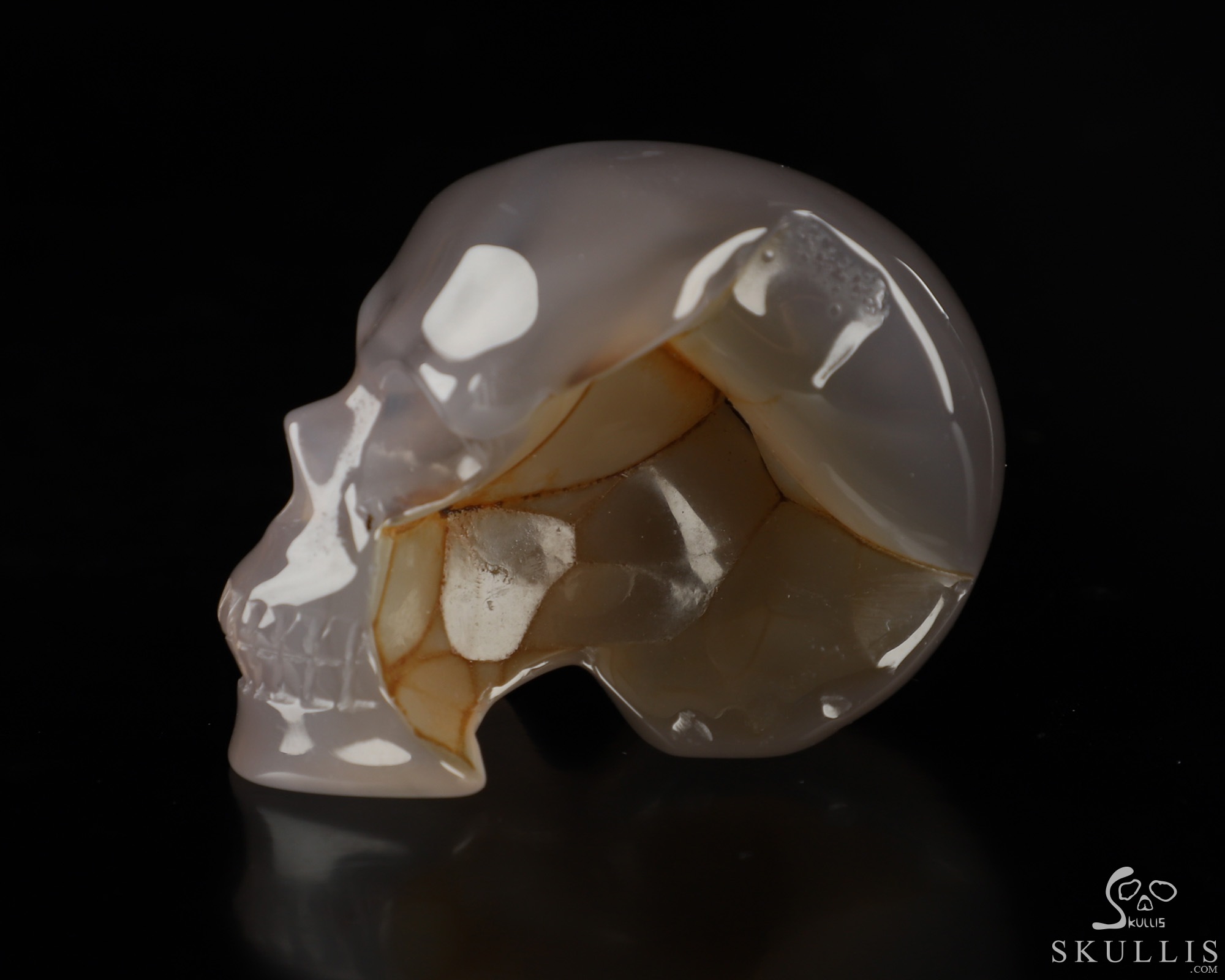 2.0" Agate Hand Carved Crystal Skull, Realistic, Crystal Healing 2.0" Agate Hand Carved Crystal Skull, Realistic, Crystal Healing