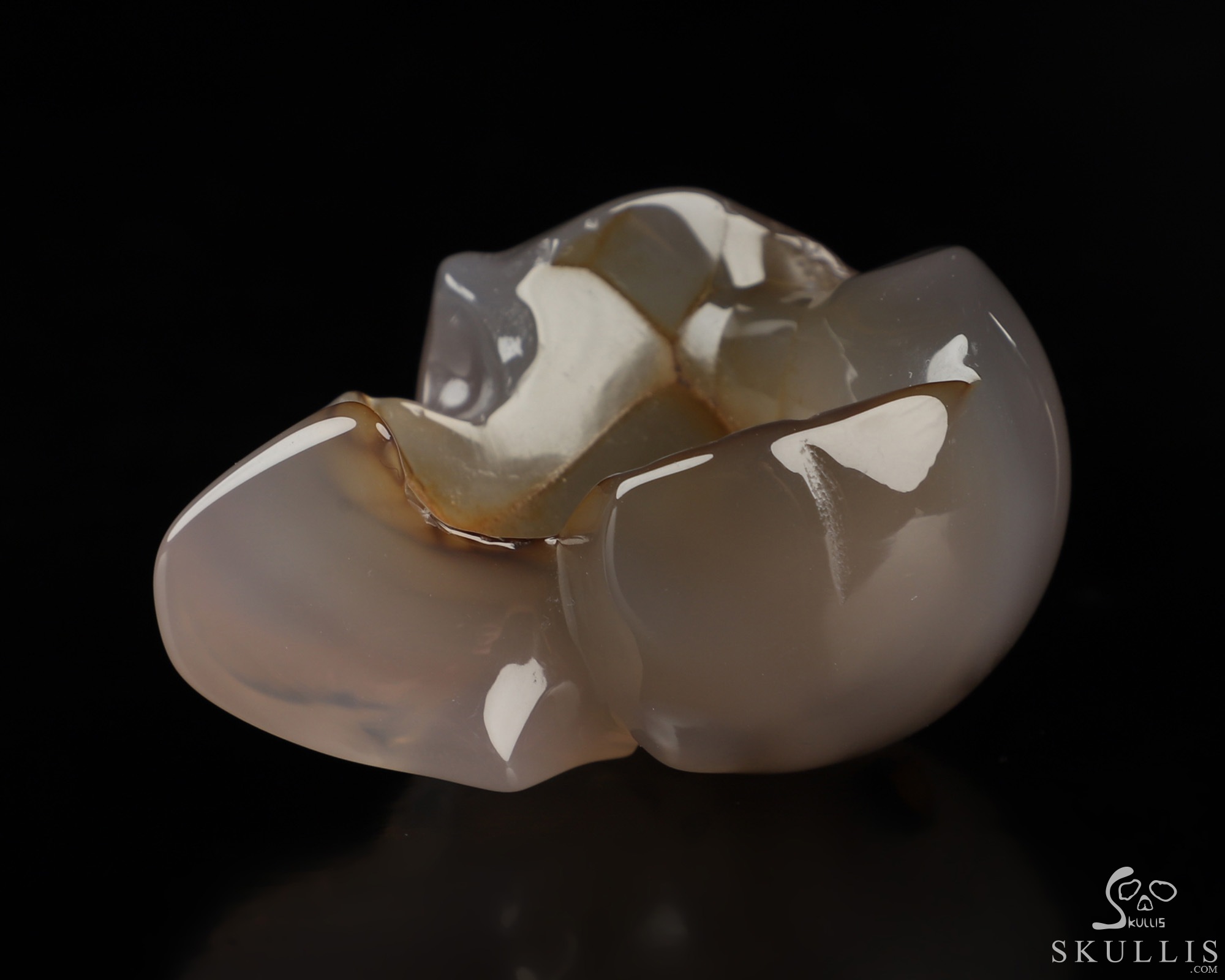 2.0" Agate Hand Carved Crystal Skull, Realistic, Crystal Healing 2.0" Agate Hand Carved Crystal Skull, Realistic, Crystal Healing