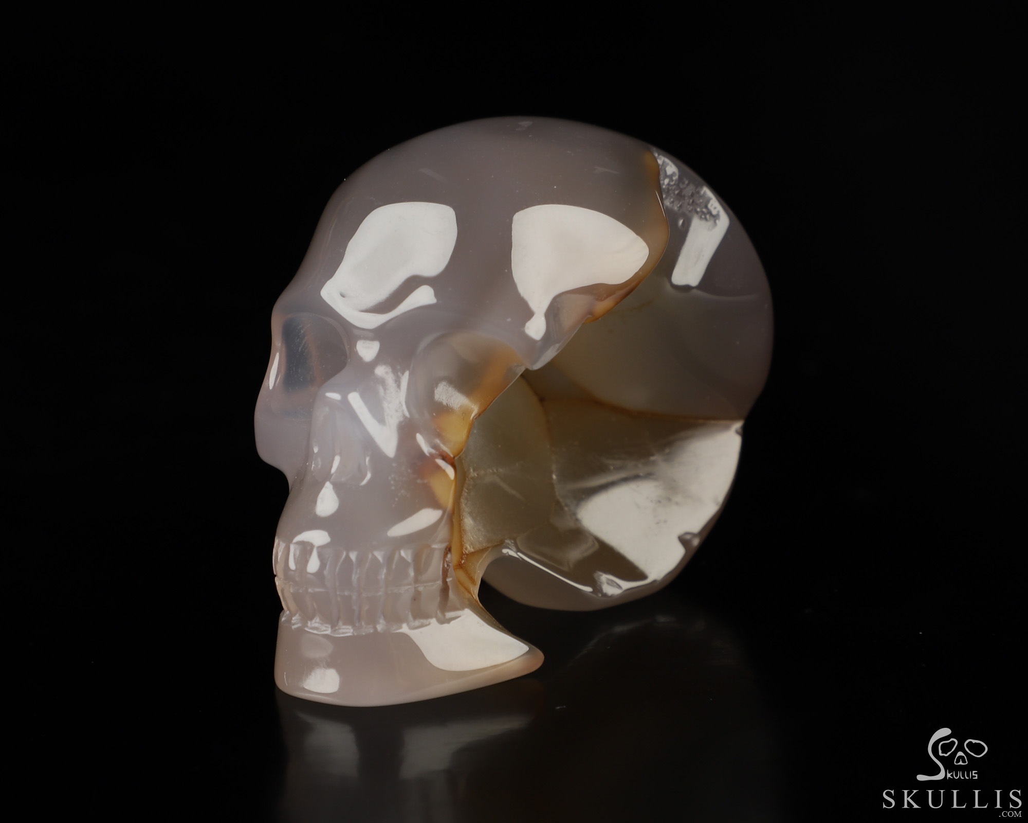 2.0" Agate Hand Carved Crystal Skull, Realistic, Crystal Healing 2.0" Agate Hand Carved Crystal Skull, Realistic, Crystal Healing