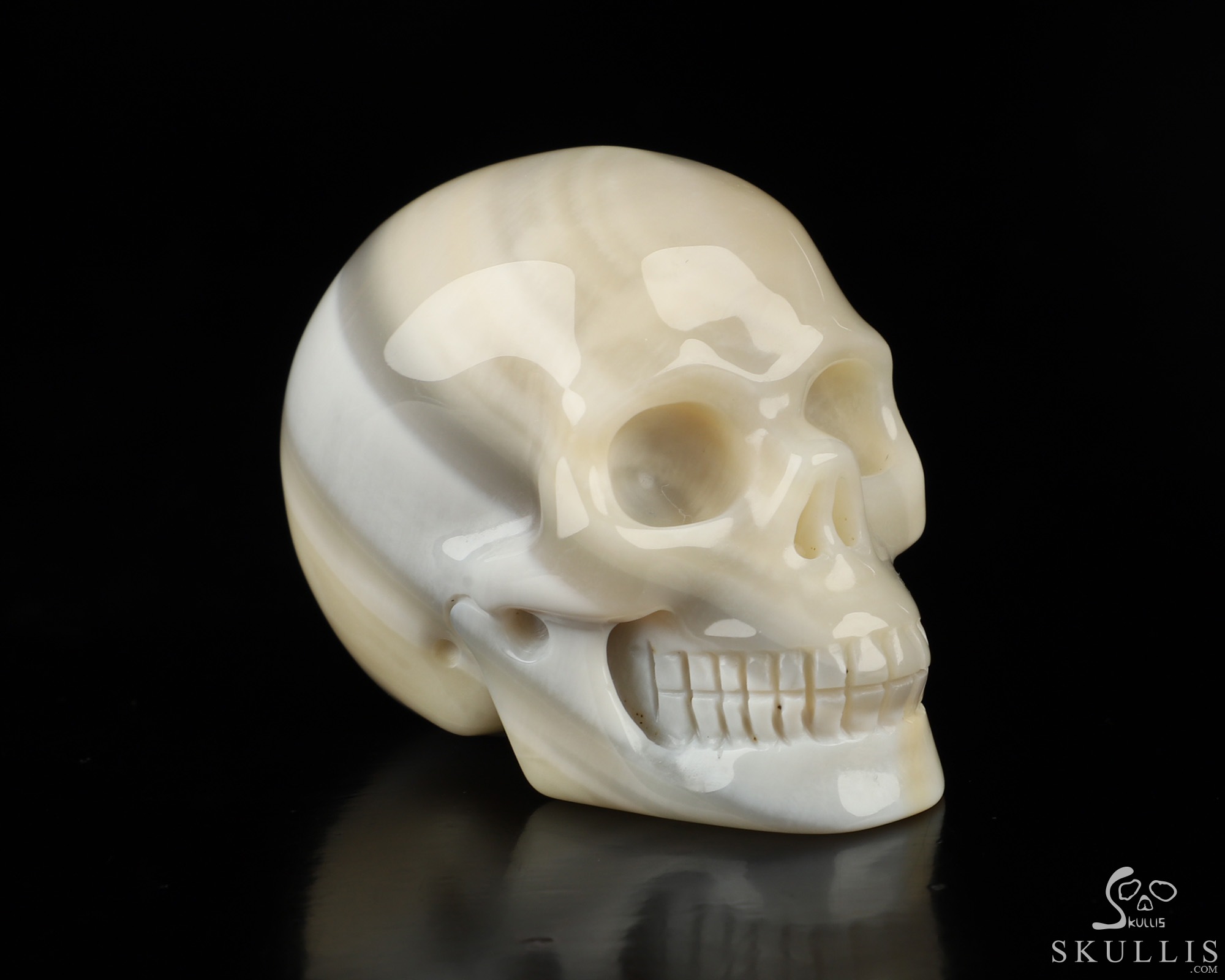 2.0" Agate Hand Carved Crystal Skull, Realistic, Crystal Healing 2.0" Agate Hand Carved Crystal Skull, Realistic, Crystal Healing