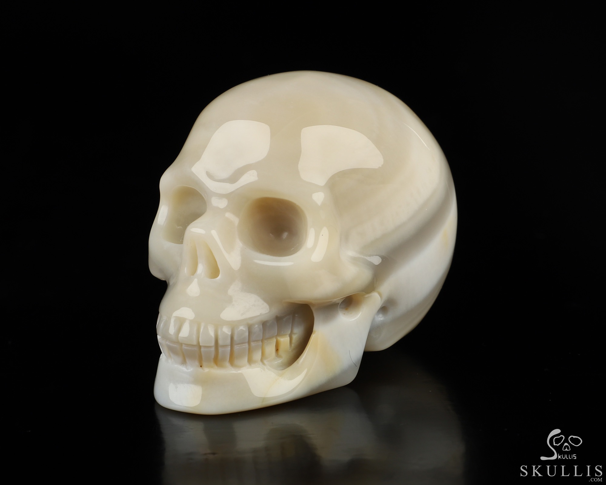 2.0" Agate Hand Carved Crystal Skull, Realistic, Crystal Healing 2.0" Agate Hand Carved Crystal Skull, Realistic, Crystal Healing