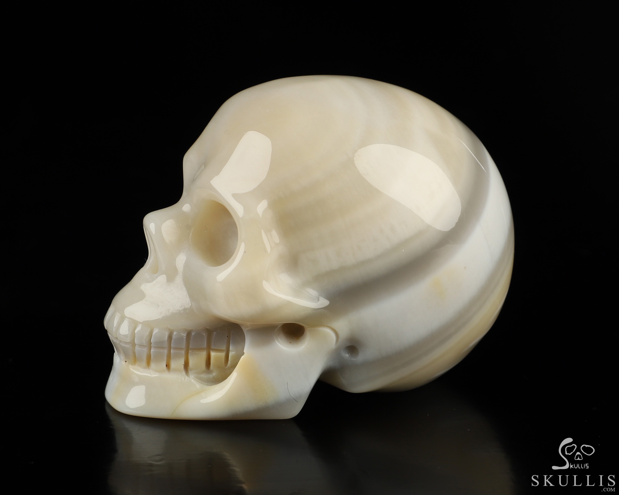 2.0" Agate Hand Carved Crystal Skull, Realistic, Crystal Healing 2.0" Agate Hand Carved Crystal Skull, Realistic, Crystal Healing