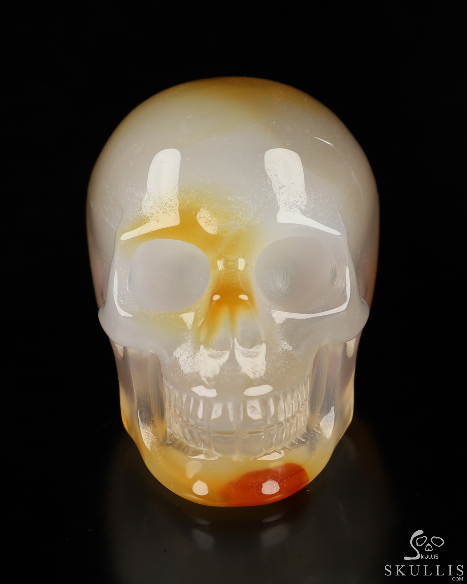 2.0" Premium Brazilian Agate Hand Carved Crystal Skull, Realistic, Crystal Healing 2.0" Premium Brazilian Agate Hand Carved Crystal Skull, Realistic, Crystal Healing