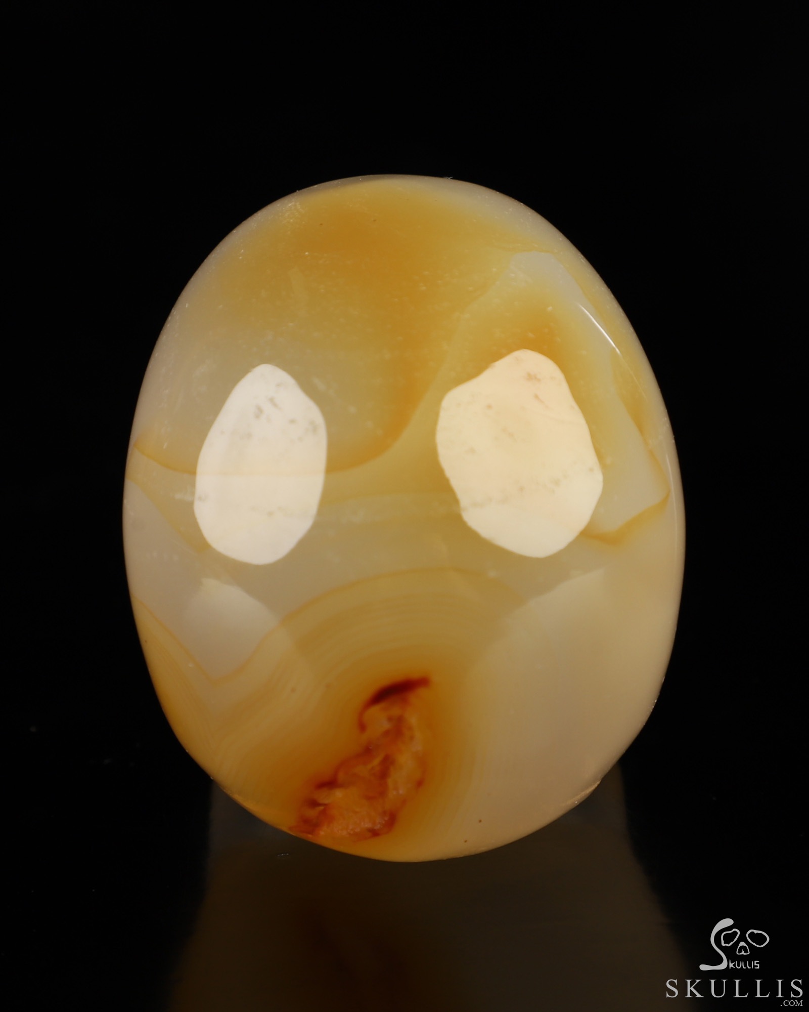 2.0" Premium Brazilian Agate Hand Carved Crystal Skull, Realistic, Crystal Healing 2.0" Premium Brazilian Agate Hand Carved Crystal Skull, Realistic, Crystal Healing
