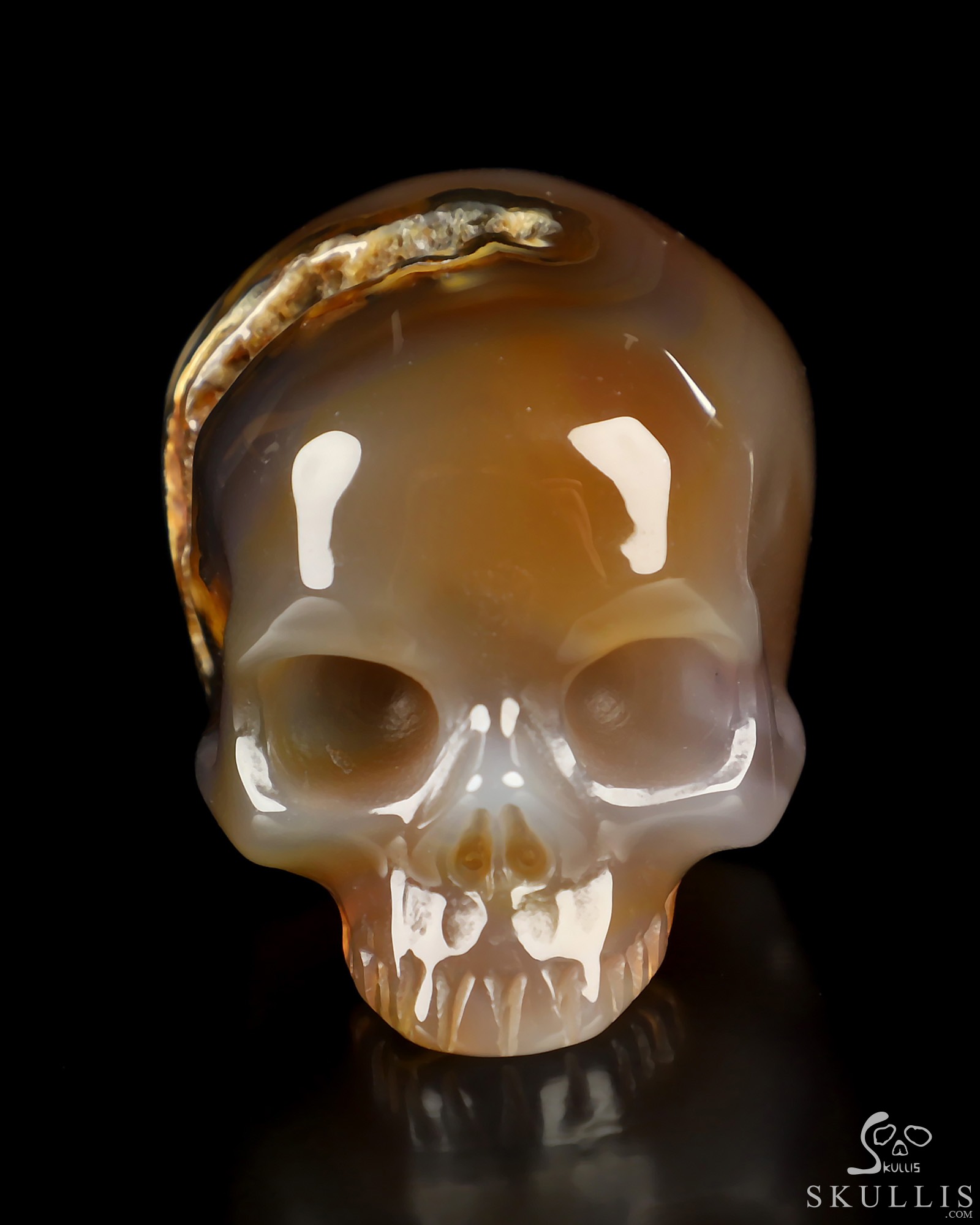 1.8" Premium Brazilian Agate Hand Carved Crystal Skull, Realistic, Crystal Healing 1.8" Premium Brazilian Agate Hand Carved Crystal Skull, Realistic, Crystal Healing