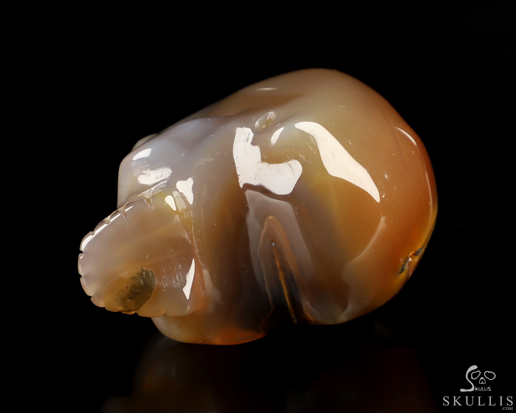 1.8" Premium Brazilian Agate Hand Carved Crystal Skull, Realistic, Crystal Healing 1.8" Premium Brazilian Agate Hand Carved Crystal Skull, Realistic, Crystal Healing