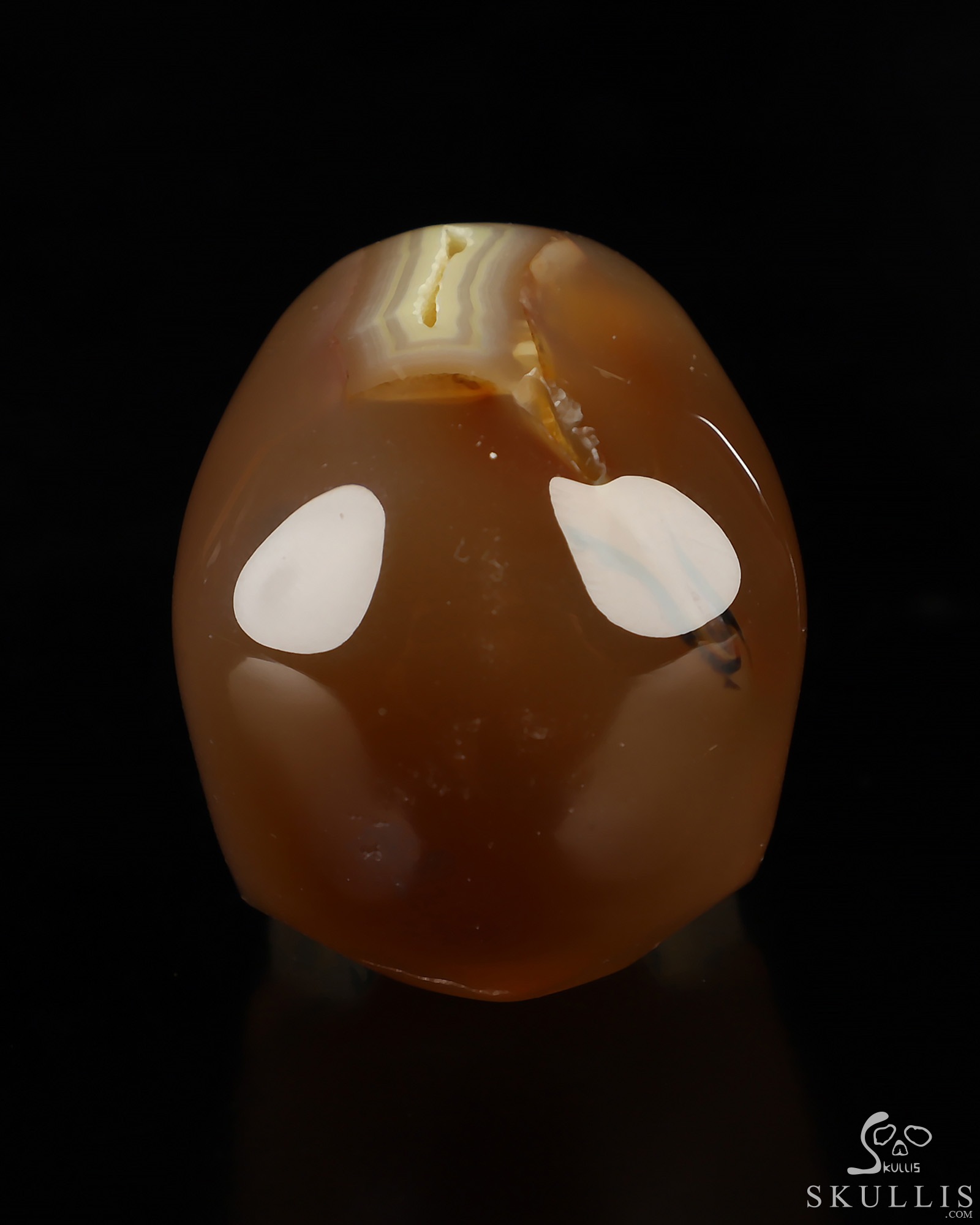 1.9" Premium Brazilian Agate Hand Carved Crystal Skull, Super Realistic, Crystal Healing 1.9" Premium Brazilian Agate Hand Carved Crystal Skull, Super Realistic, Crystal Healing