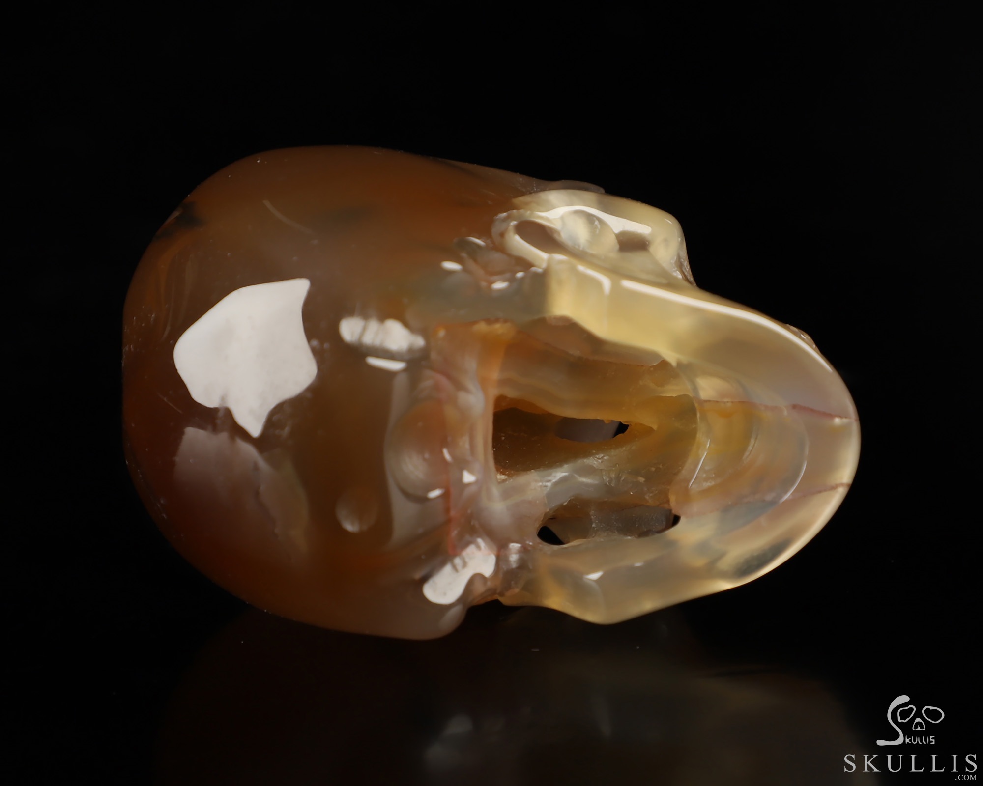 1.9" Premium Brazilian Agate Hand Carved Crystal Skull, Super Realistic, Crystal Healing 1.9" Premium Brazilian Agate Hand Carved Crystal Skull, Super Realistic, Crystal Healing