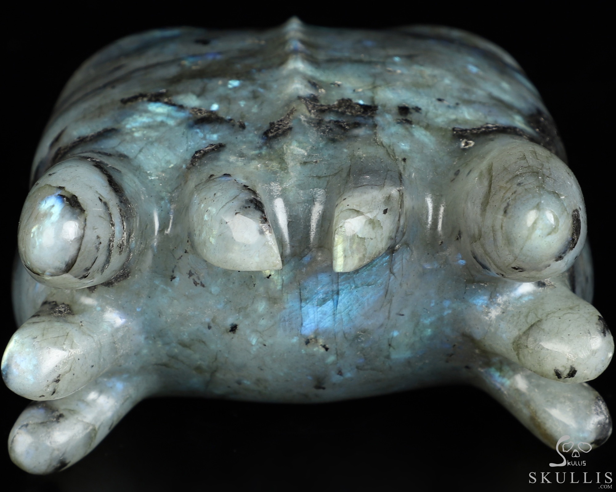 5.1" Labradorite Hand Carved Crystal Toothless Dragon Fine Art Sculpture, Crystal Healing 5.1" Labradorite Hand Carved Crystal Toothless Dragon Fine Art Sculpture, Crystal Healing