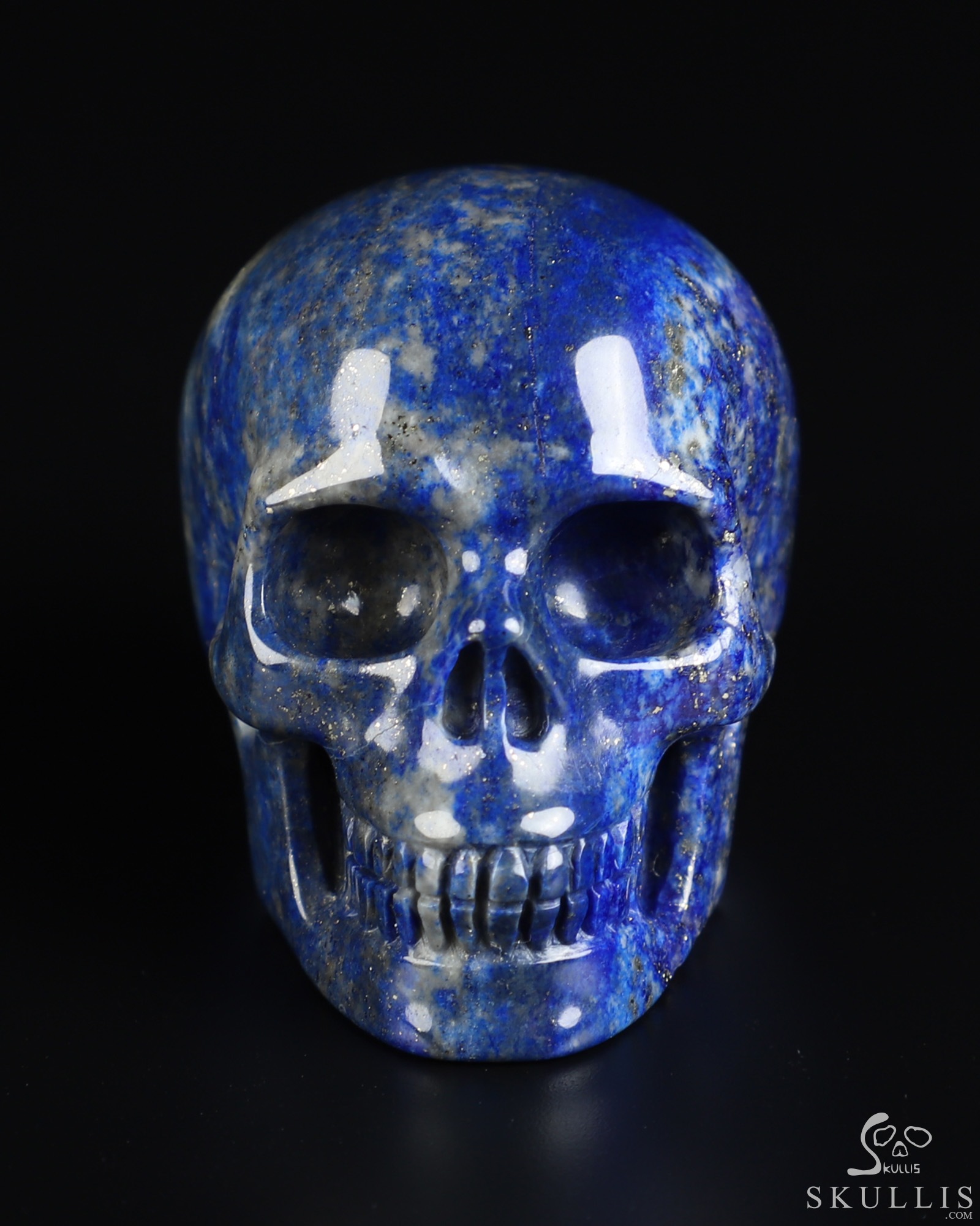 Gemstone 1.8" Lapis Lazuli Hand Carved Crystal Skull, Realistic, Crystal Healing Gemstone 1.8" Lapis Lazuli Hand Carved Crystal Skull, Realistic, Crystal Healing