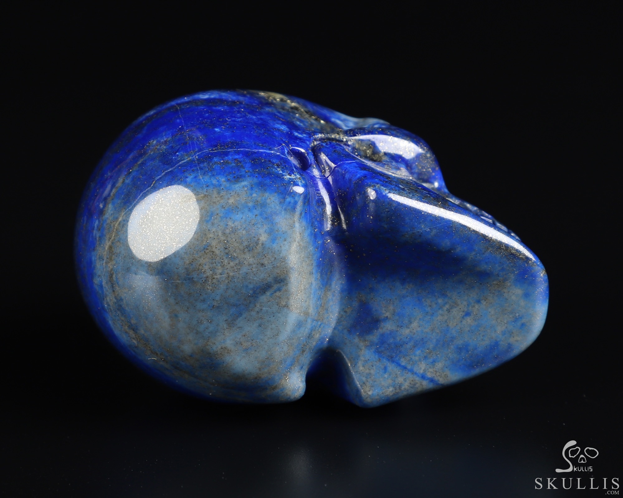 Gemstone 2.0" Lapis Lazuli Hand Carved Crystal Skull, Realistic, Crystal Healing Gemstone 2.0" Lapis Lazuli Hand Carved Crystal Skull, Realistic, Crystal Healing