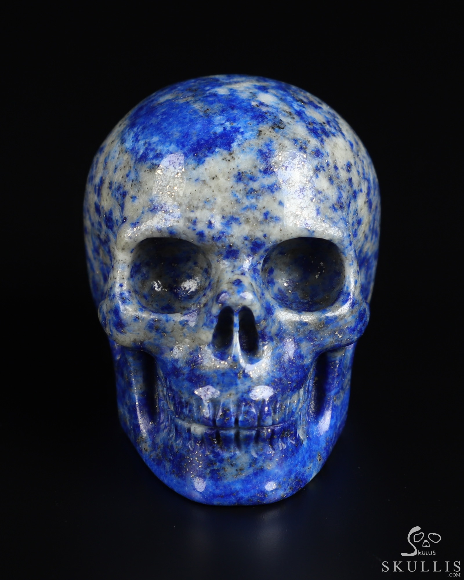 Gemstone 2.0" Lapis Lazuli Hand Carved Crystal Skull, Realistic, Crystal Healing Gemstone 2.0" Lapis Lazuli Hand Carved Crystal Skull, Realistic, Crystal Healing