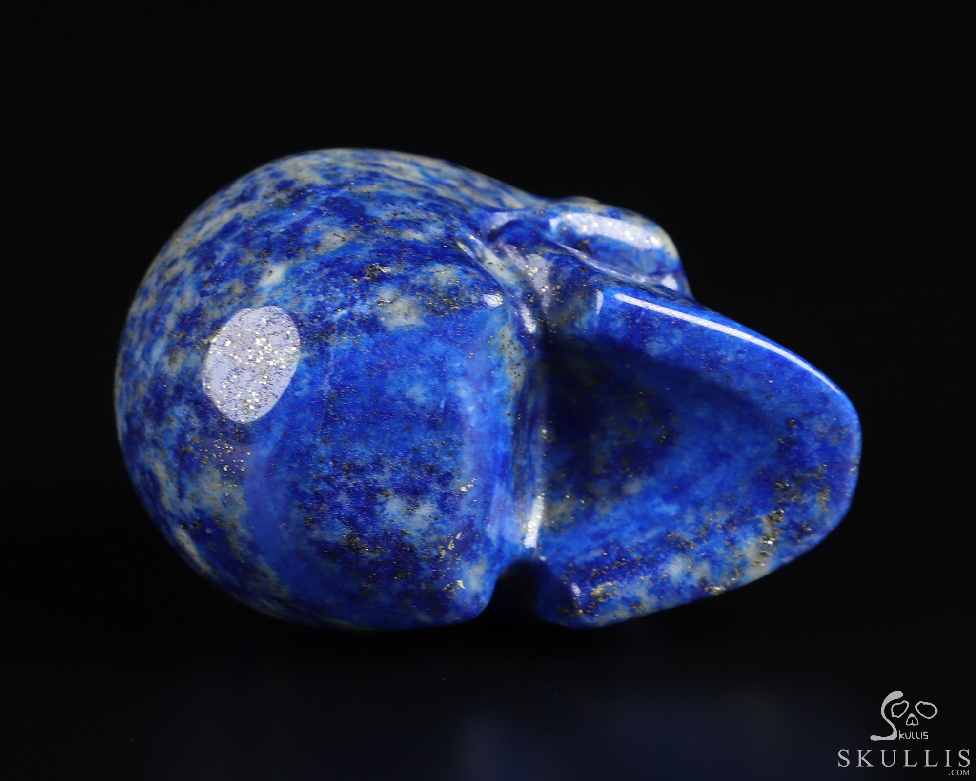 Gemstone 2.0" Lapis Lazuli Hand Carved Crystal Skull, Realistic, Crystal Healing Gemstone 2.0" Lapis Lazuli Hand Carved Crystal Skull, Realistic, Crystal Healing