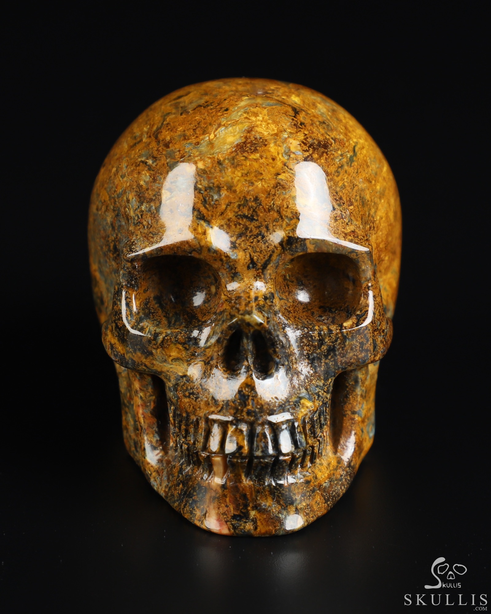 2.0" Pietersite Hand Carved Crystal Skull, Realistic, Crystal Healing 2.0" Pietersite Hand Carved Crystal Skull, Realistic, Crystal Healing