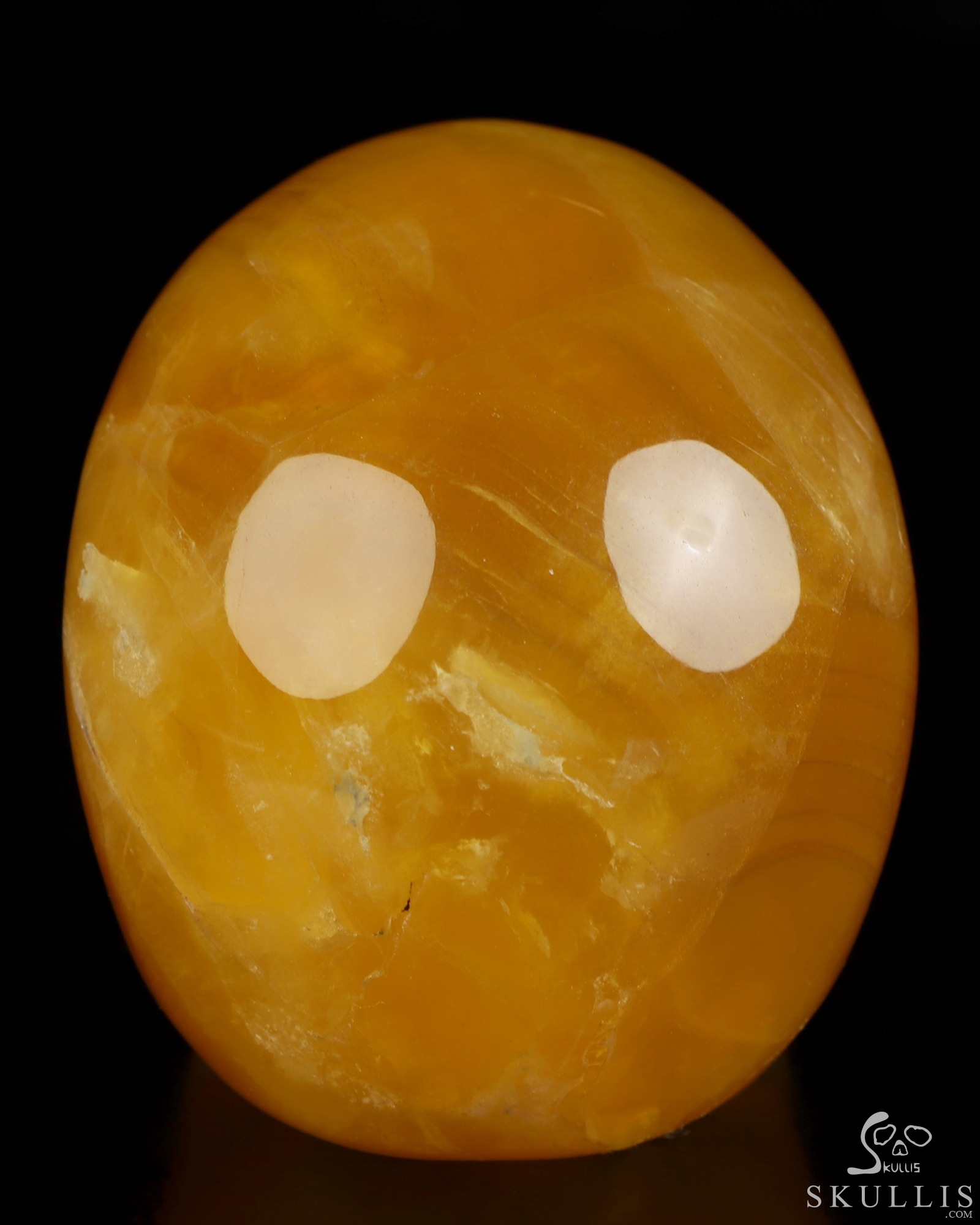 3.5" Orange Fluorite Hand Carved Crystal Skull, Realistic, Crystal Healing 3.5" Orange Fluorite Hand Carved Crystal Skull, Realistic, Crystal Healing