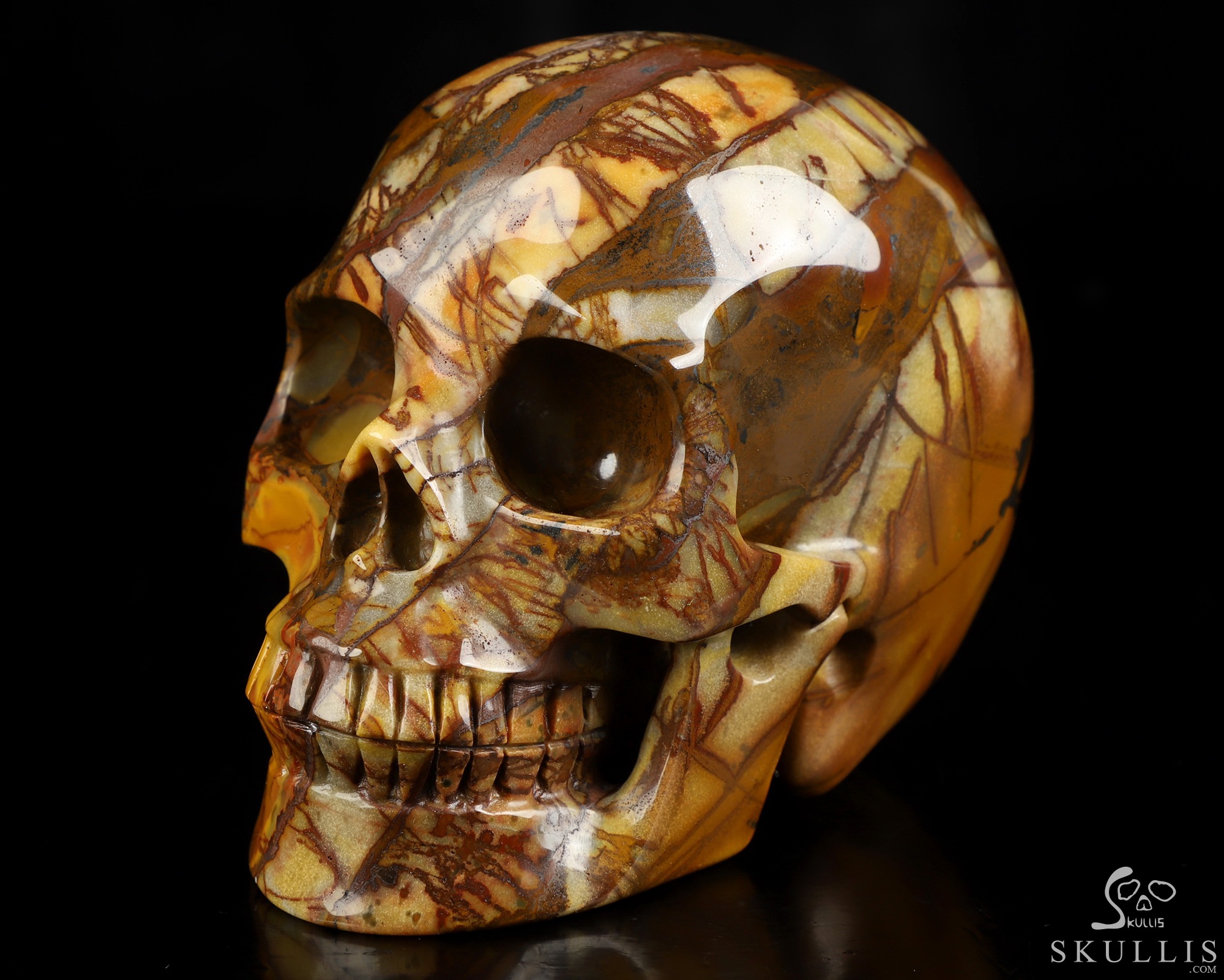 5.0" Outback Jasper Hand Carved Crystal Skull, Realistic, Crystal Healing 5.0" Outback Jasper Hand Carved Crystal Skull, Realistic, Crystal Healing