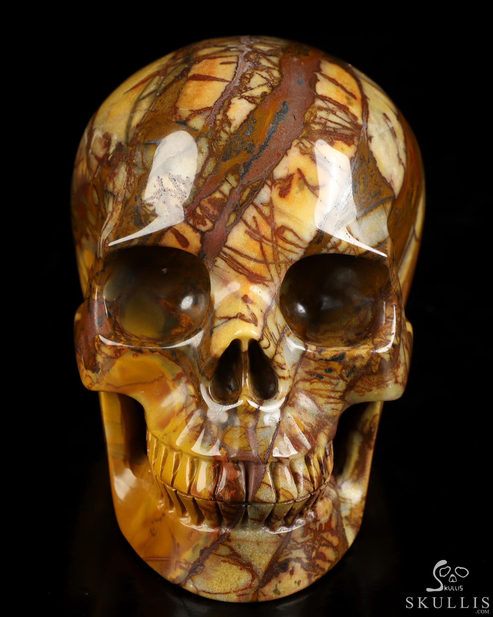 5.0" Outback Jasper Hand Carved Crystal Skull, Realistic, Crystal Healing 5.0" Outback Jasper Hand Carved Crystal Skull, Realistic, Crystal Healing