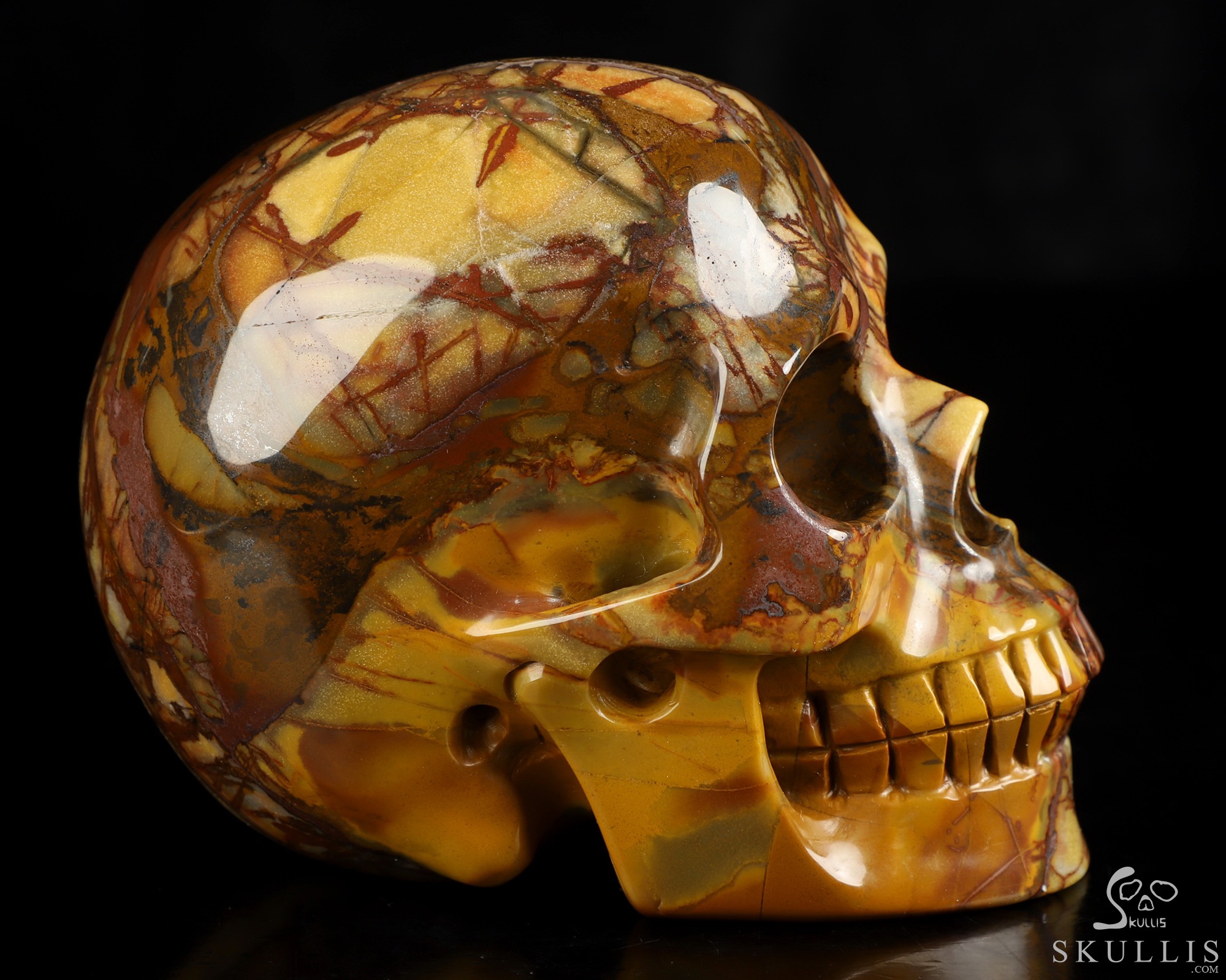 5.0" Outback Jasper Hand Carved Crystal Skull, Realistic, Crystal Healing 5.0" Outback Jasper Hand Carved Crystal Skull, Realistic, Crystal Healing