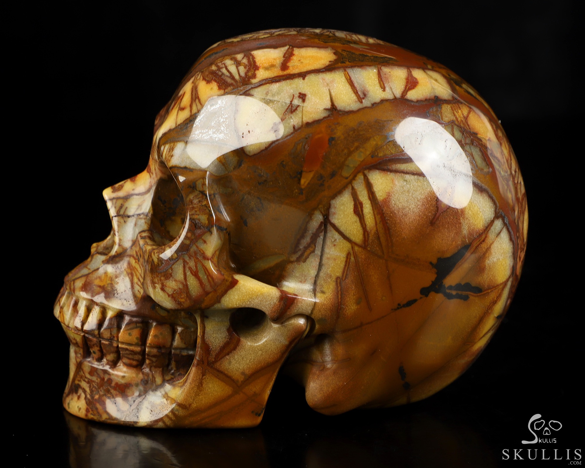 5.0" Outback Jasper Hand Carved Crystal Skull, Realistic, Crystal Healing 5.0" Outback Jasper Hand Carved Crystal Skull, Realistic, Crystal Healing