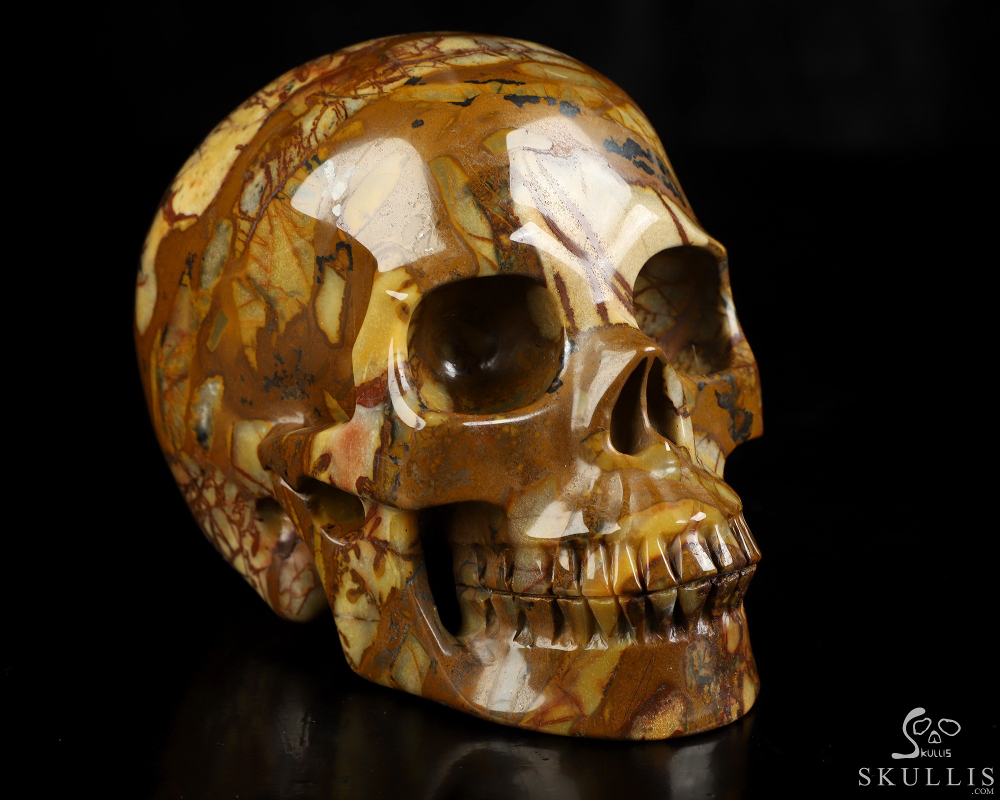 5.1" Outback Jasper Hand Carved Crystal Skull, Realistic, Crystal Healing 5.1" Outback Jasper Hand Carved Crystal Skull, Realistic, Crystal Healing