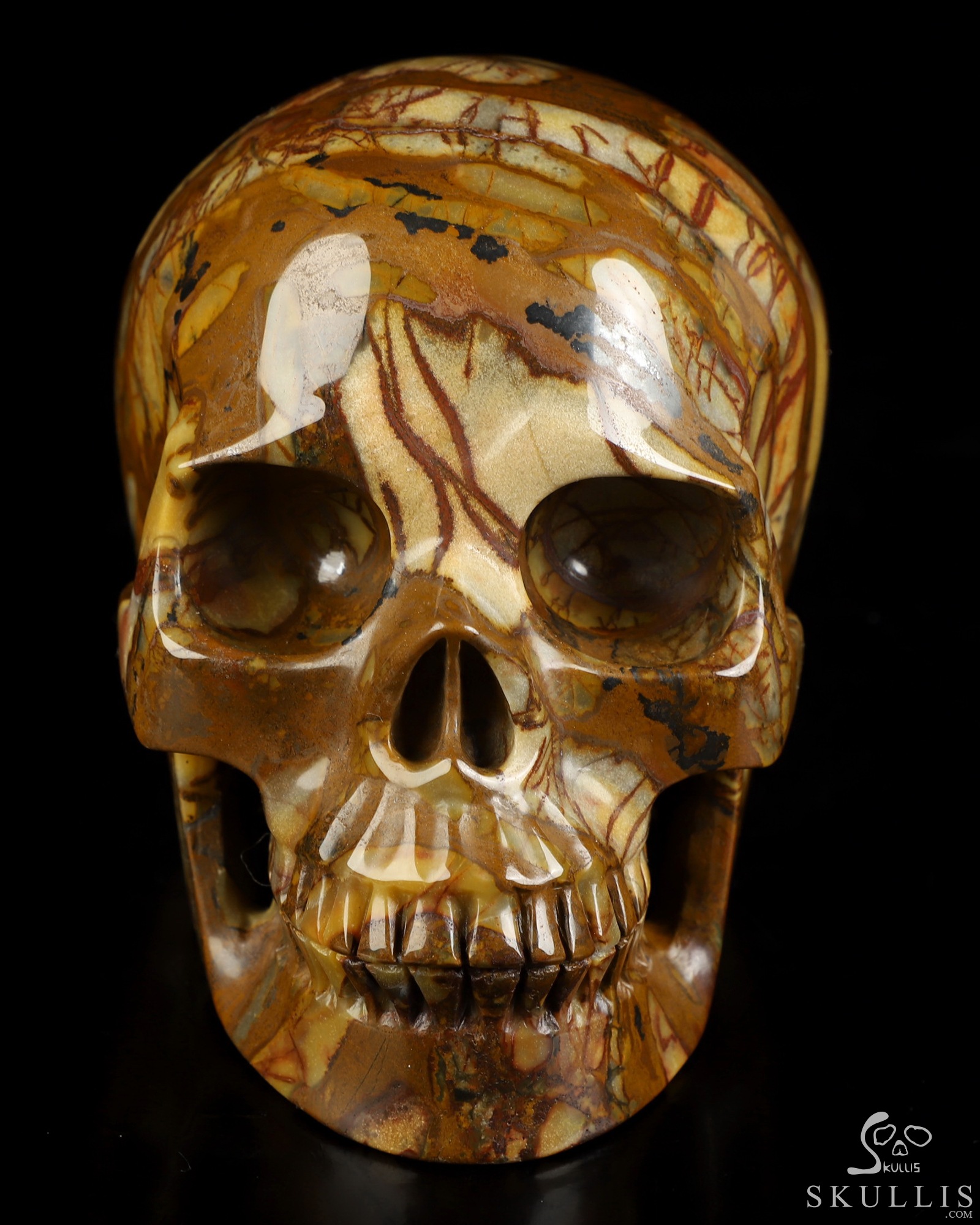 5.1" Outback Jasper Hand Carved Crystal Skull, Realistic, Crystal Healing 5.1" Outback Jasper Hand Carved Crystal Skull, Realistic, Crystal Healing