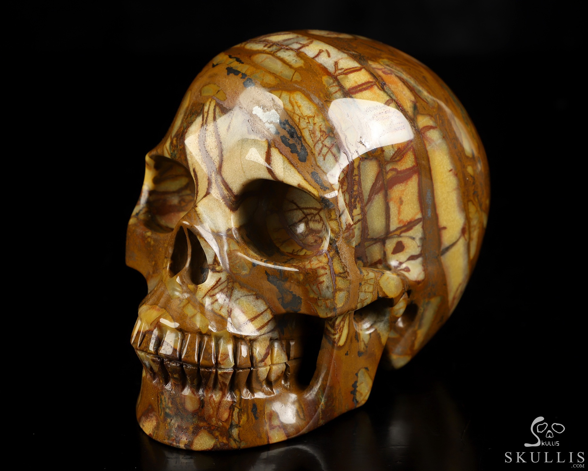 5.1" Outback Jasper Hand Carved Crystal Skull, Realistic, Crystal Healing 5.1" Outback Jasper Hand Carved Crystal Skull, Realistic, Crystal Healing