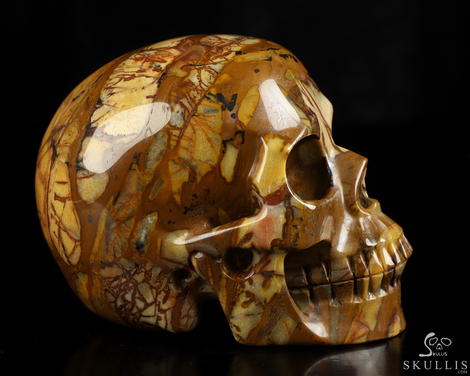 5.1" Outback Jasper Hand Carved Crystal Skull, Realistic, Crystal Healing 5.1" Outback Jasper Hand Carved Crystal Skull, Realistic, Crystal Healing