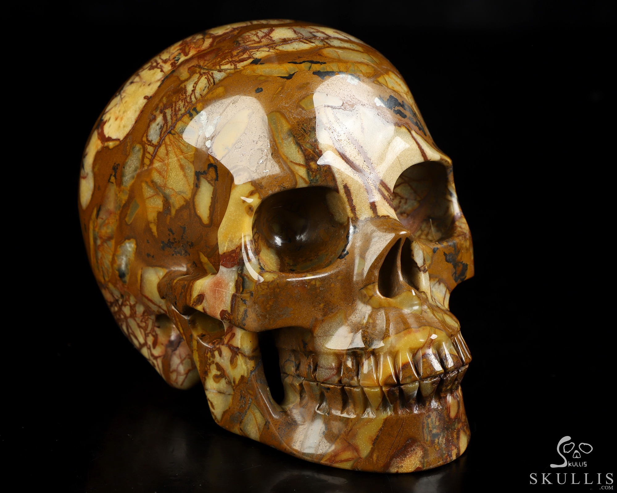 5.1" Outback Jasper Hand Carved Crystal Skull, Realistic, Crystal Healing 5.1" Outback Jasper Hand Carved Crystal Skull, Realistic, Crystal Healing