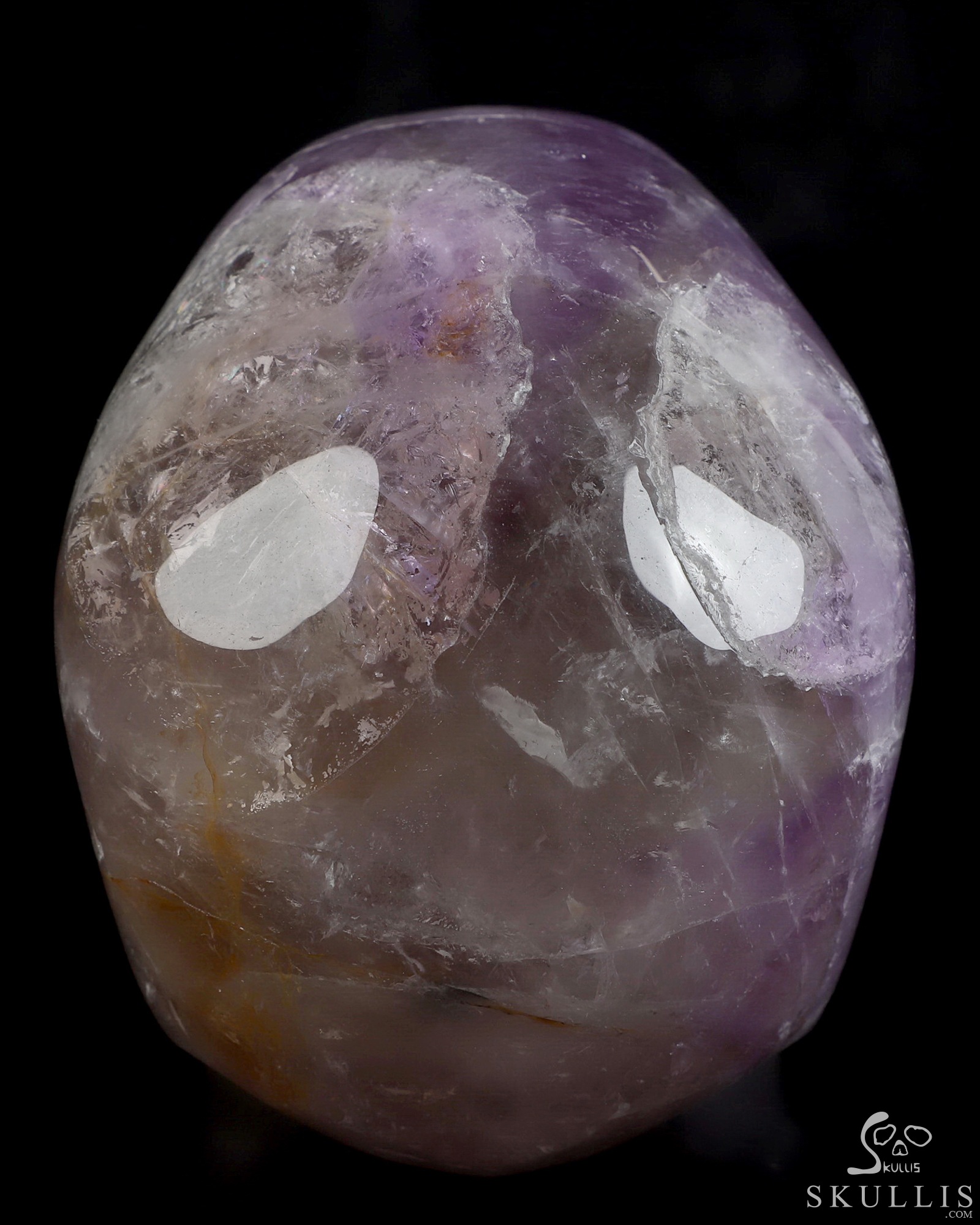 Gemstone 5.1" Amethyst Hand Carved Crystal Skull, Super Realistic, Crystal Healing Gemstone 5.1" Amethyst Hand Carved Crystal Skull, Super Realistic, Crystal Healing