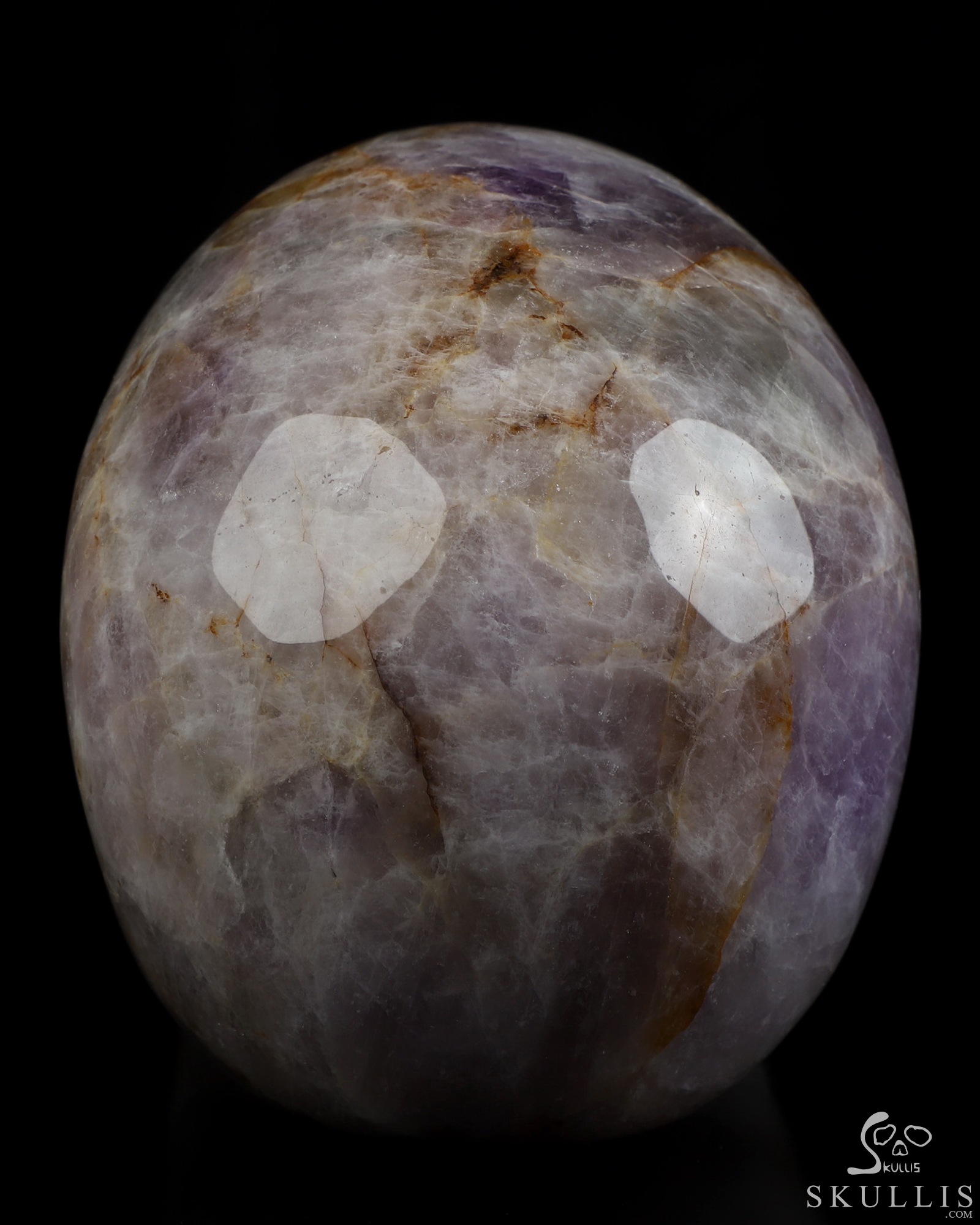 Gemstone 5.0" Amethyst Hand Carved Crystal Skull, Realistic, Crystal Healing Gemstone 5.0" Amethyst Hand Carved Crystal Skull, Realistic, Crystal Healing