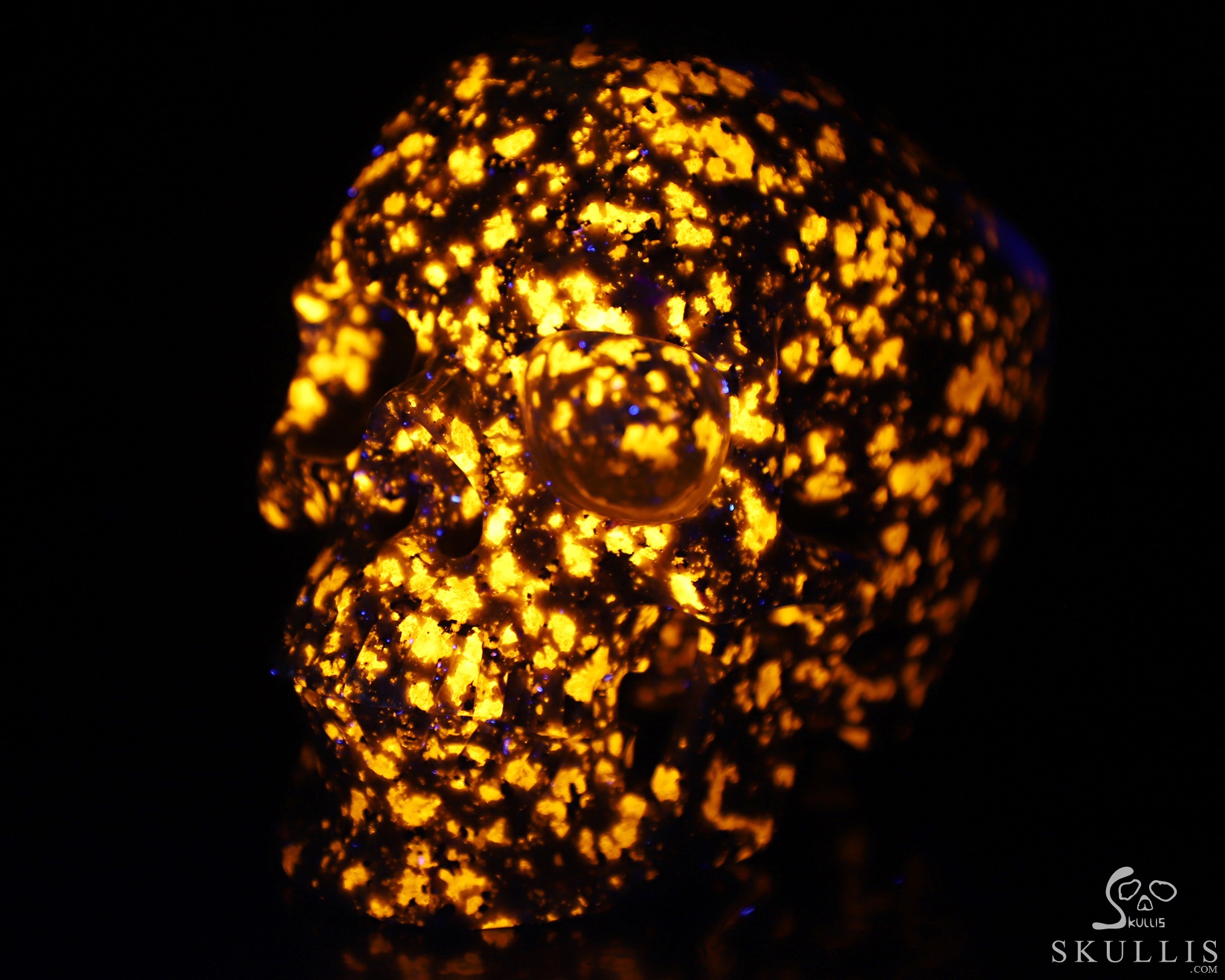 Lifesized 5.9" Yooperlites Hand Carved Crystal Skull, Super Realistic, Crystal Healing Lifesized 5.9" Yooperlites Hand Carved Crystal Skull, Super Realistic, Crystal Healing