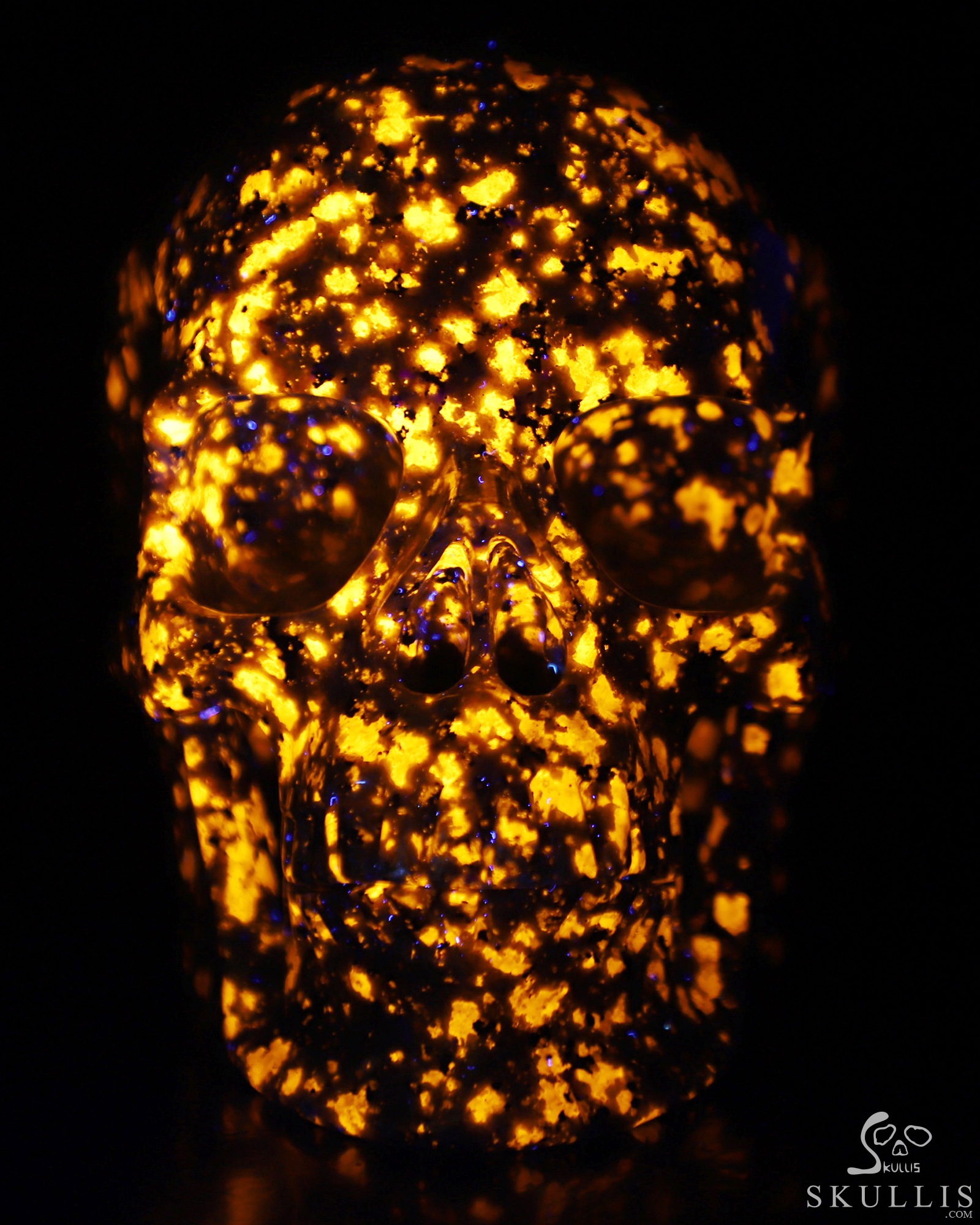 Lifesized 5.9" Yooperlites Hand Carved Crystal Skull, Super Realistic, Crystal Healing Lifesized 5.9" Yooperlites Hand Carved Crystal Skull, Super Realistic, Crystal Healing