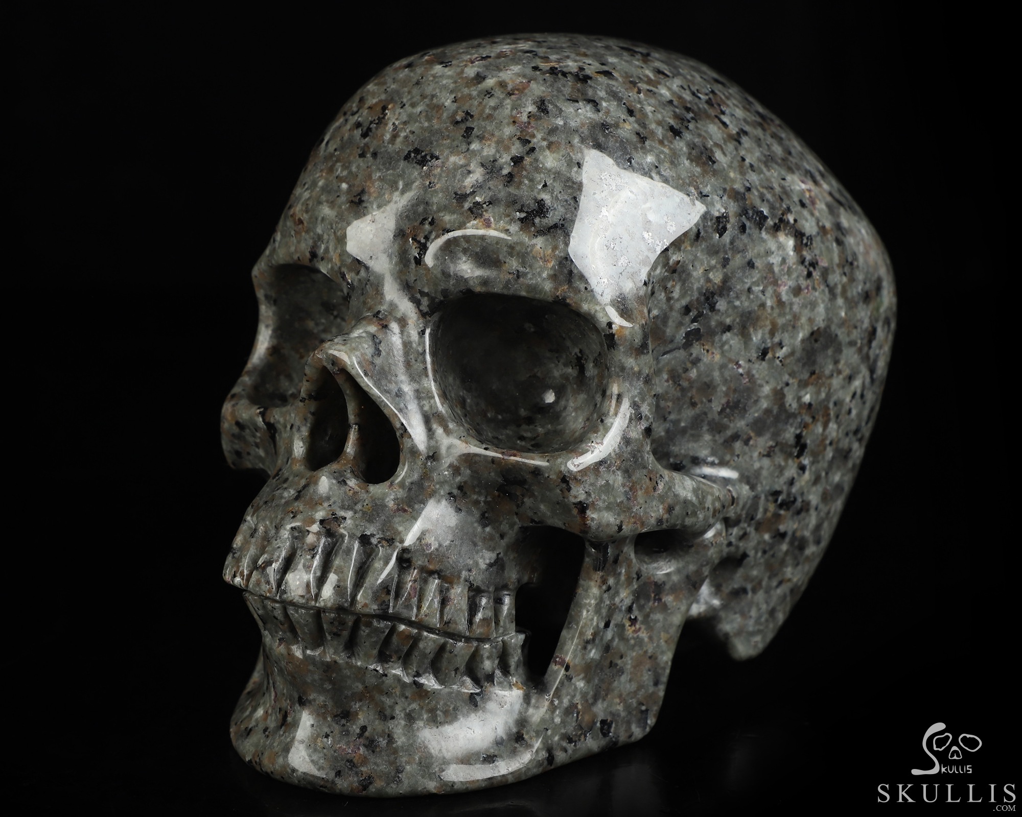 Lifesized 5.9" Yooperlites Hand Carved Crystal Skull, Super Realistic, Crystal Healing Lifesized 5.9" Yooperlites Hand Carved Crystal Skull, Super Realistic, Crystal Healing