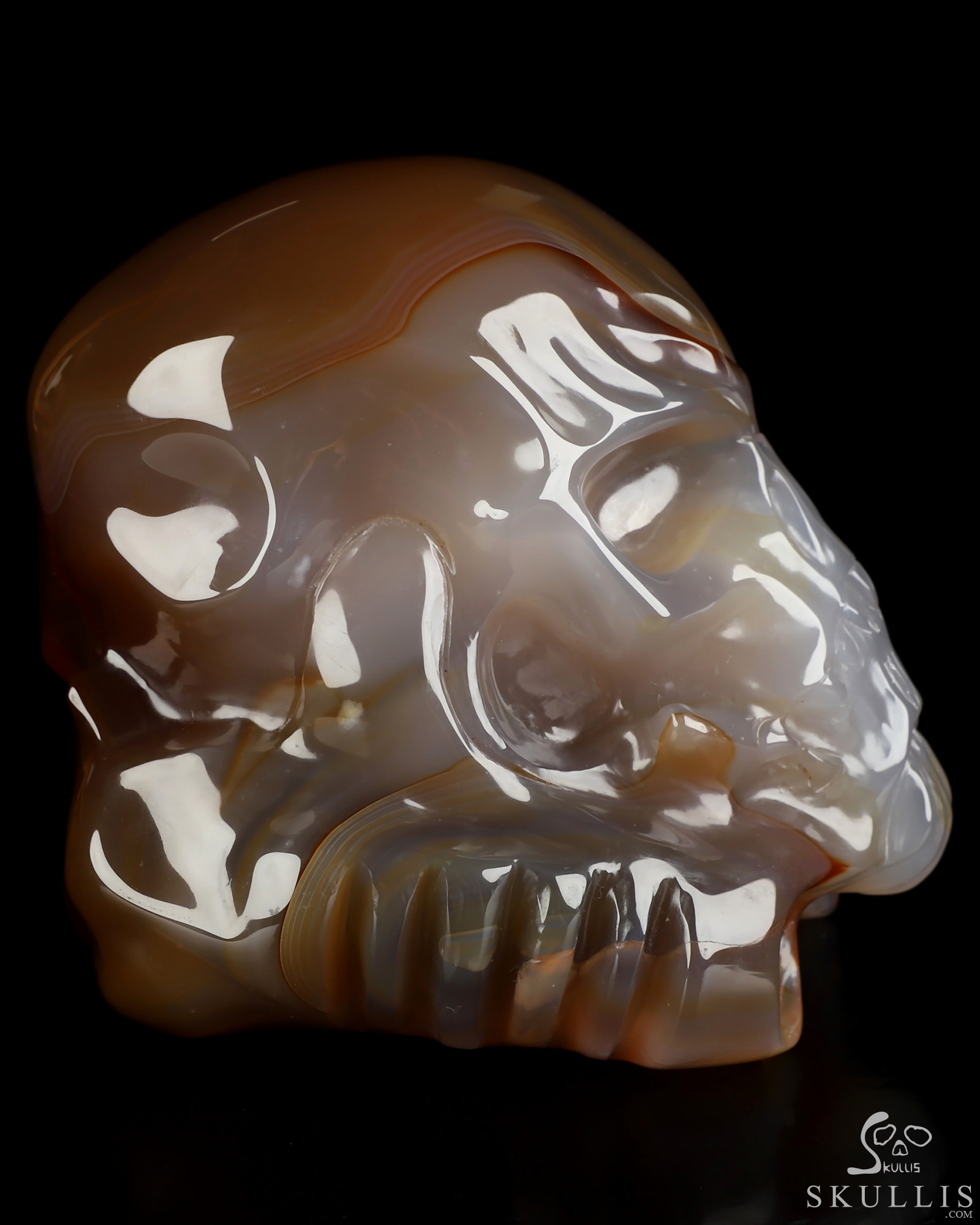 Storm Troopers - 5.0" Premium Brazilian Agate Hand Carved Crystal Skull Fine Art Sculpture, Crystal Healing Storm Troopers - 5.0" Premium Brazilian Agate Hand Carved Crystal Skull Fine Art Sculpture, Crystal Healing