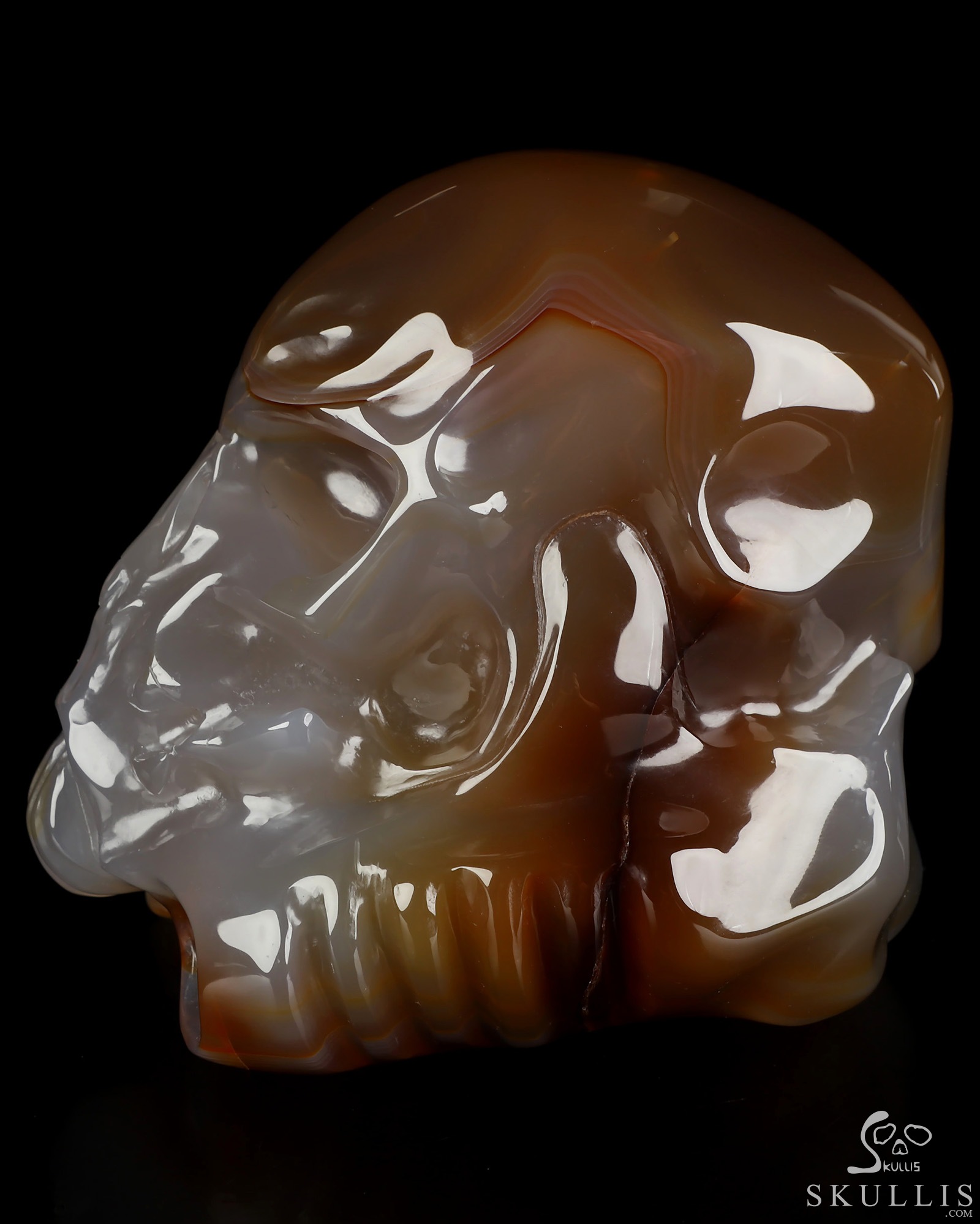 Storm Troopers - 5.0" Premium Brazilian Agate Hand Carved Crystal Skull Fine Art Sculpture, Crystal Healing Storm Troopers - 5.0" Premium Brazilian Agate Hand Carved Crystal Skull Fine Art Sculpture, Crystal Healing