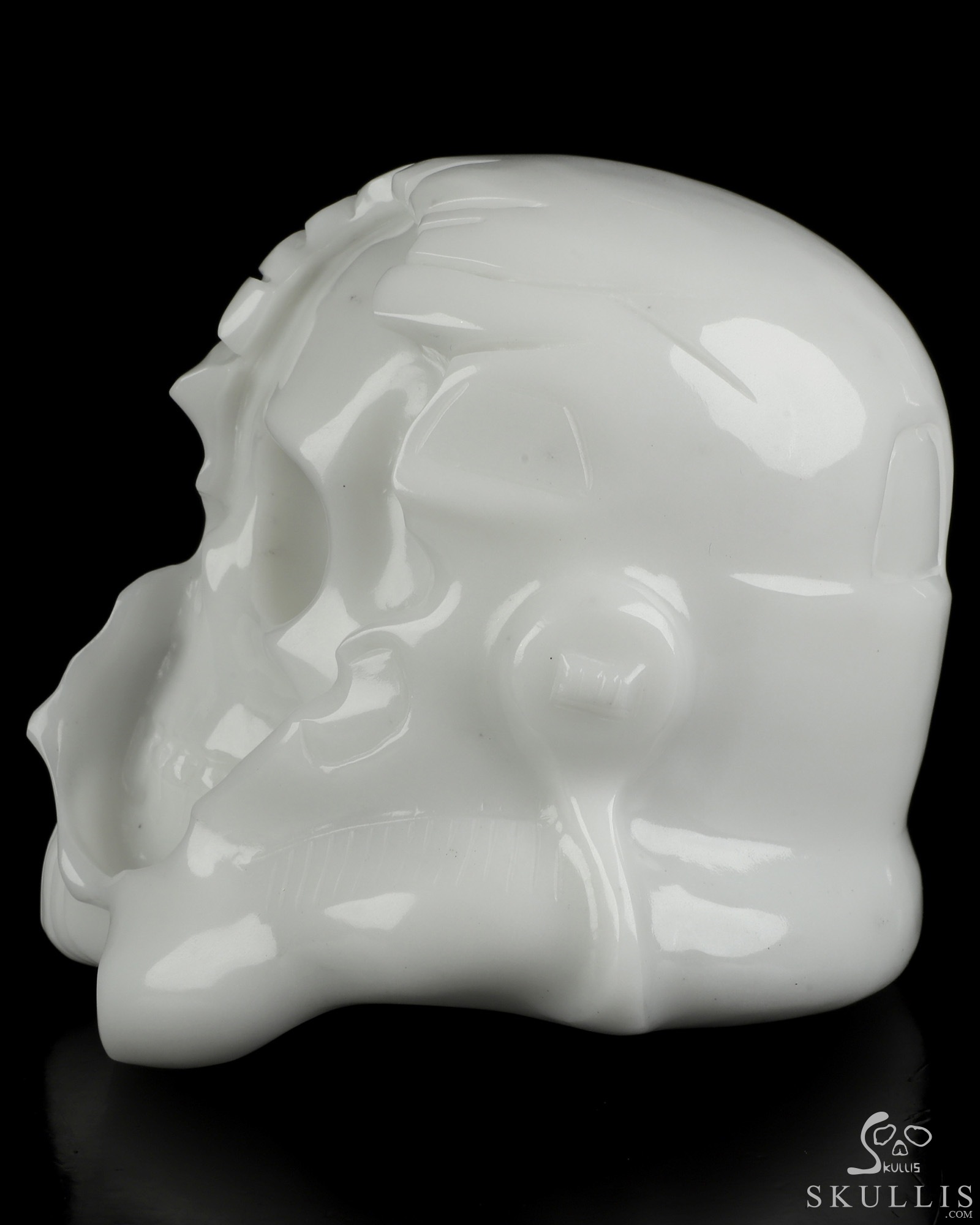 Storm Troopers - 4.9" White Jade Hand Carved Crystal Skull Fine Art Sculpture, Crystal Healing Storm Troopers - 4.9" White Jade Hand Carved Crystal Skull Fine Art Sculpture, Crystal Healing
