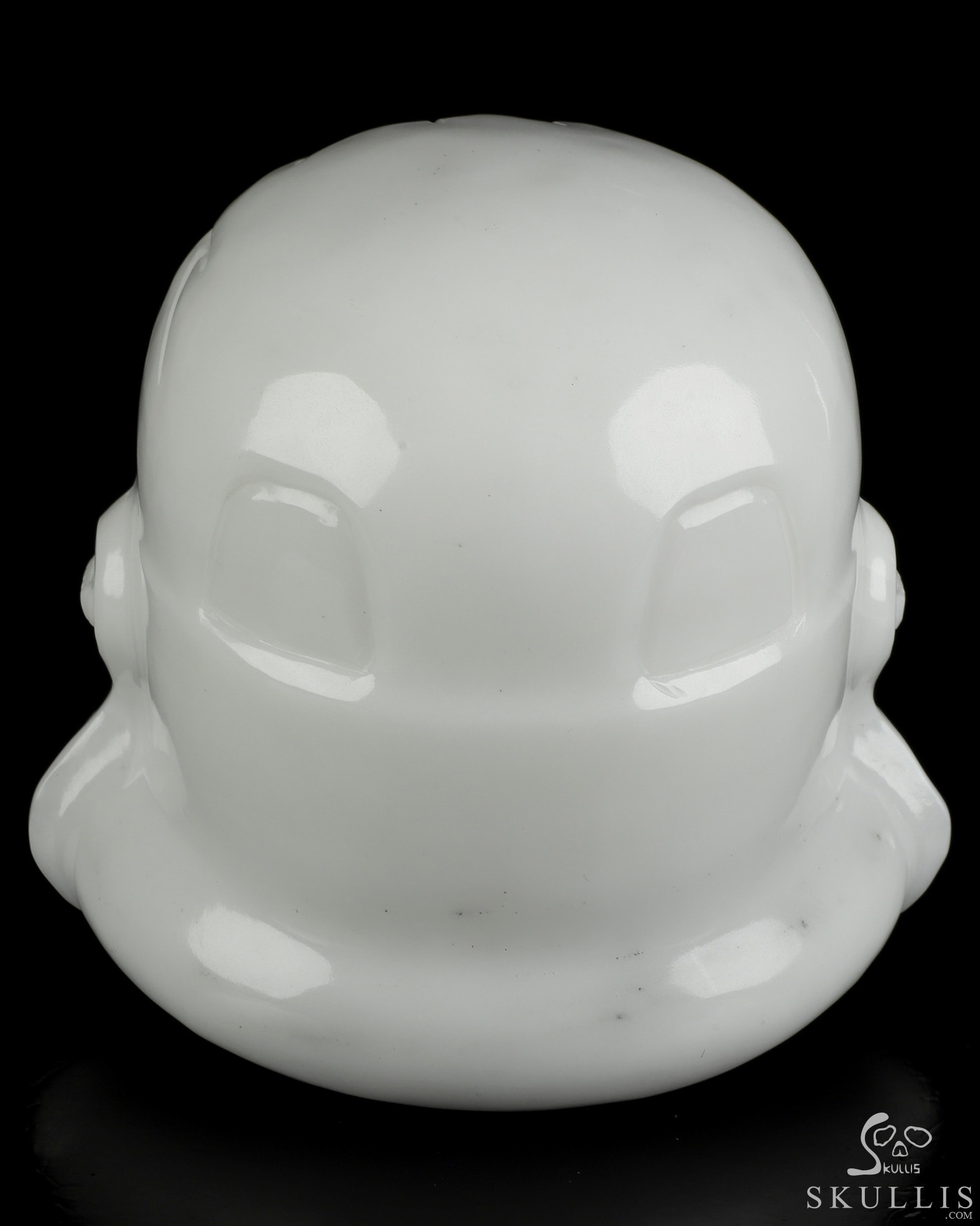 Storm Troopers - 4.9" White Jade Hand Carved Crystal Skull Fine Art Sculpture, Crystal Healing Storm Troopers - 4.9" White Jade Hand Carved Crystal Skull Fine Art Sculpture, Crystal Healing