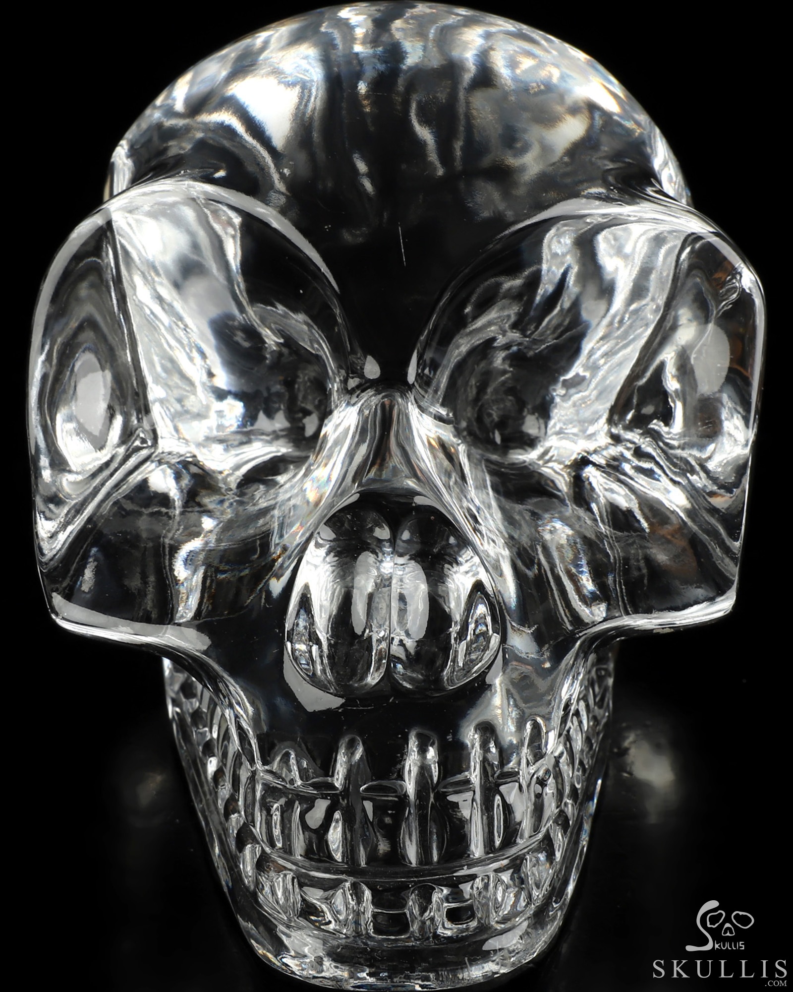 5.8" K9 Crystal Hand Carved Crystal Skull, Realistic, Crystal Healing 5.8" K9 Crystal Hand Carved Crystal Skull, Realistic, Crystal Healing