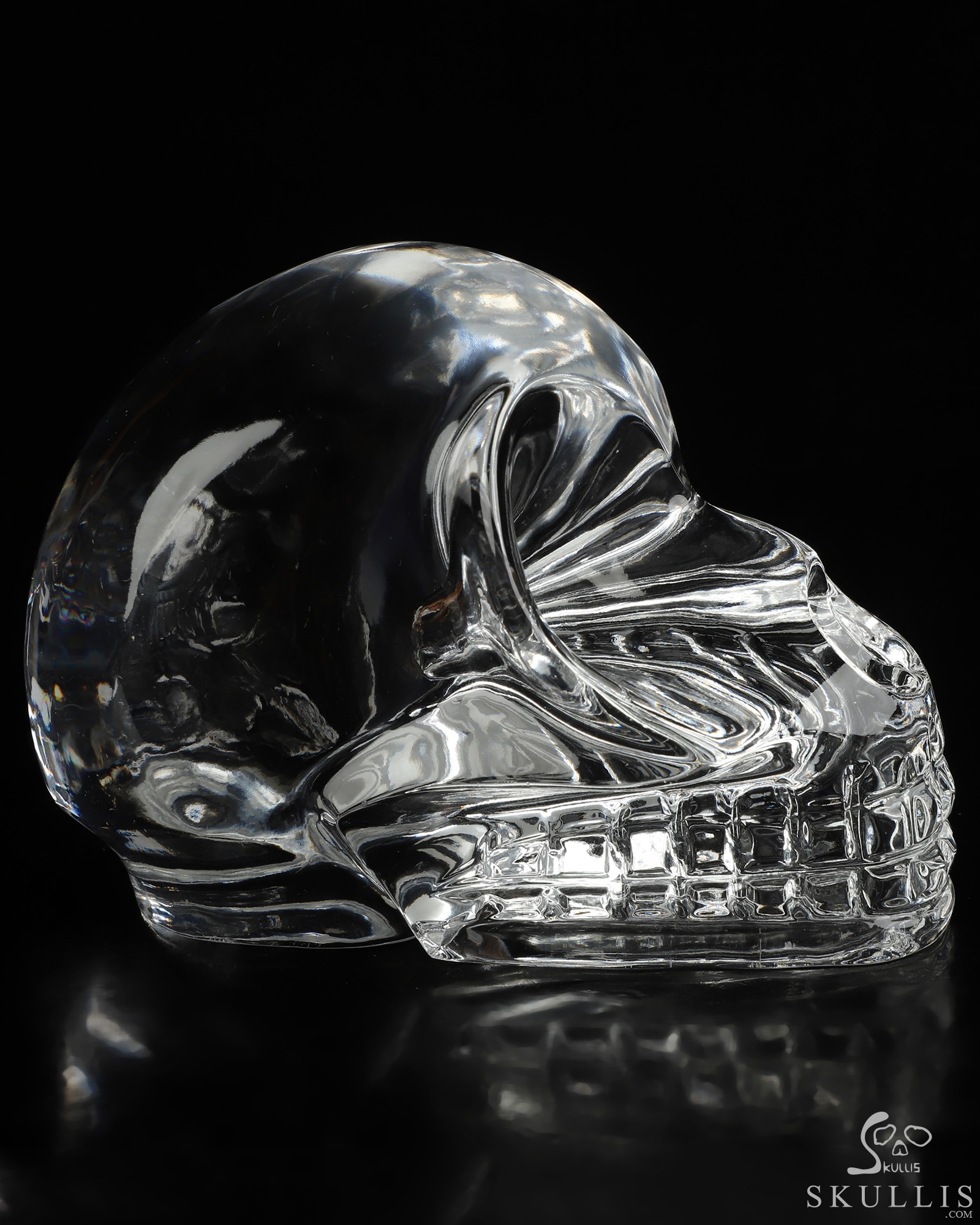 5.8" K9 Crystal Hand Carved Crystal Skull, Realistic, Crystal Healing 5.8" K9 Crystal Hand Carved Crystal Skull, Realistic, Crystal Healing