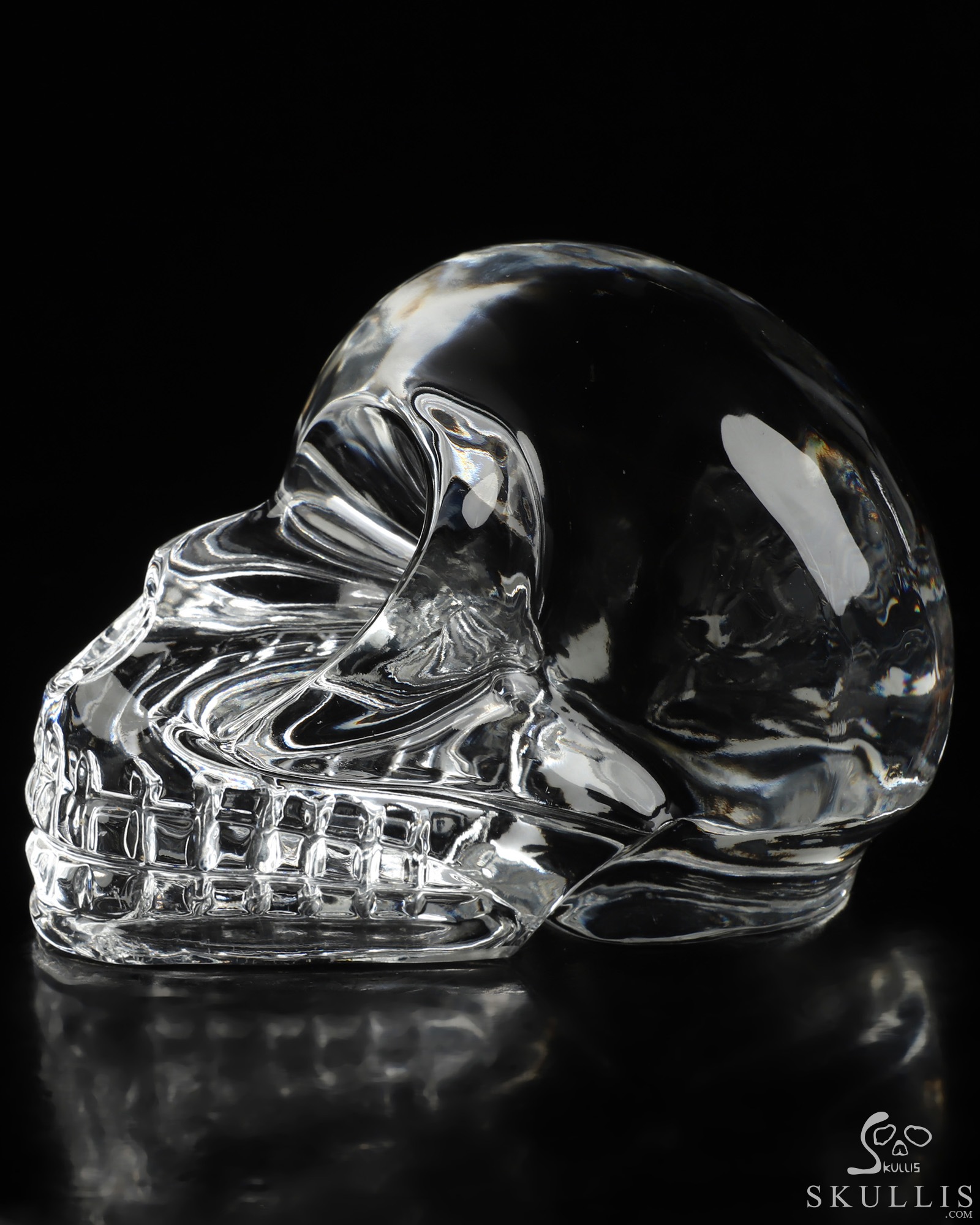 5.8" K9 Crystal Hand Carved Crystal Skull, Realistic, Crystal Healing 5.8" K9 Crystal Hand Carved Crystal Skull, Realistic, Crystal Healing