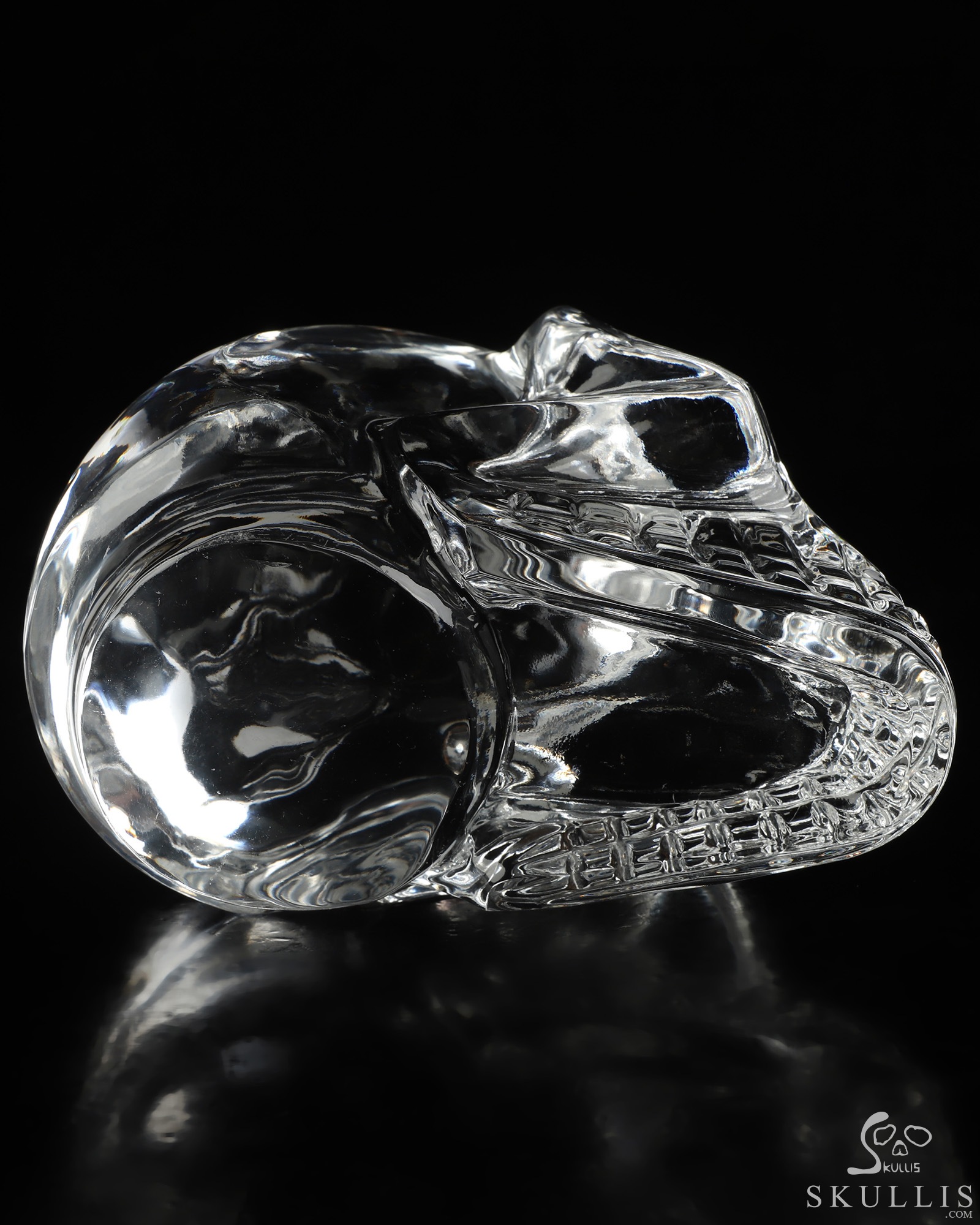 5.8" K9 Crystal Hand Carved Crystal Skull, Realistic, Crystal Healing 5.8" K9 Crystal Hand Carved Crystal Skull, Realistic, Crystal Healing