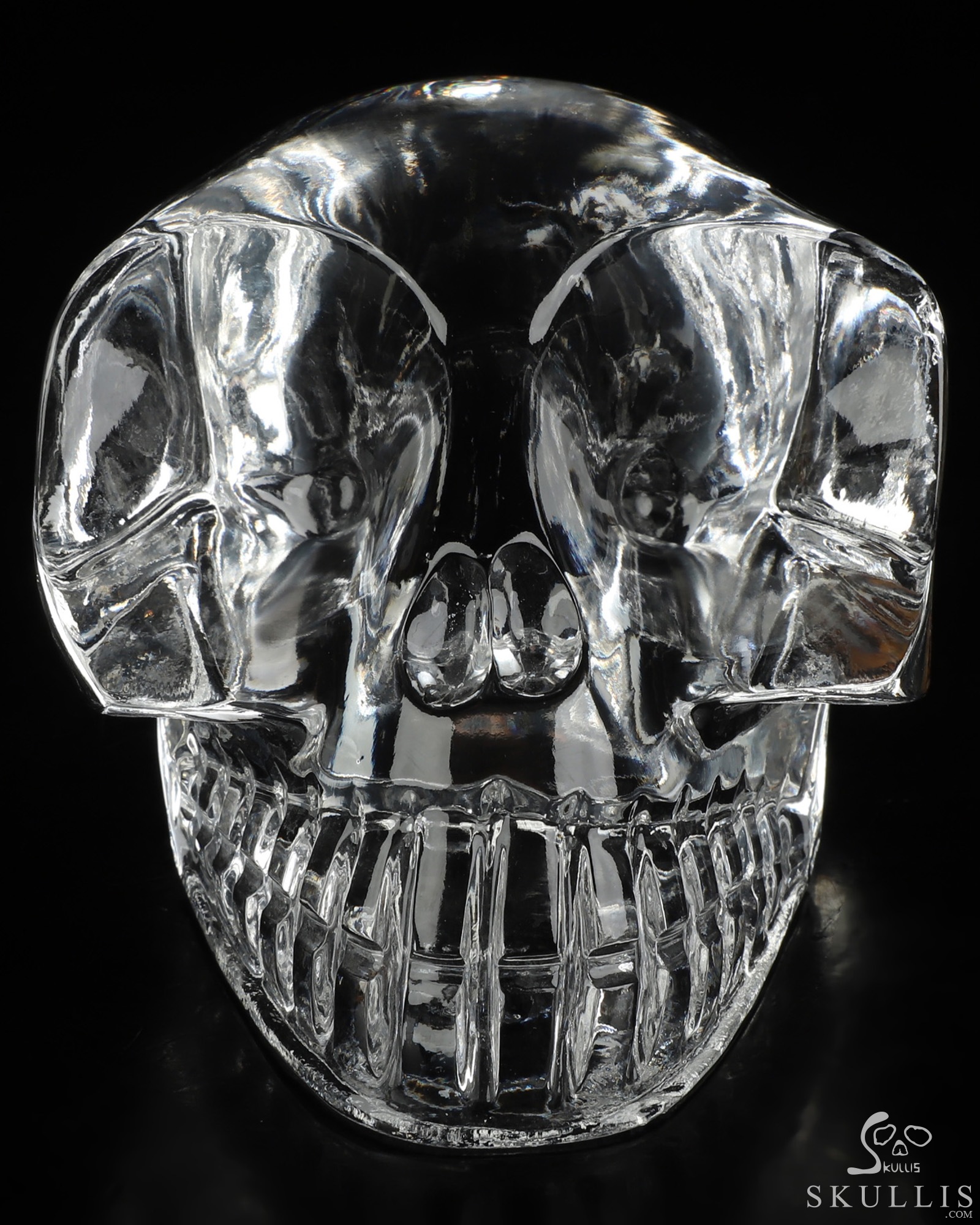 4.7" K9 Crystal Hand Carved Crystal Skull, Realistic, Crystal Healing 4.7" K9 Crystal Hand Carved Crystal Skull, Realistic, Crystal Healing
